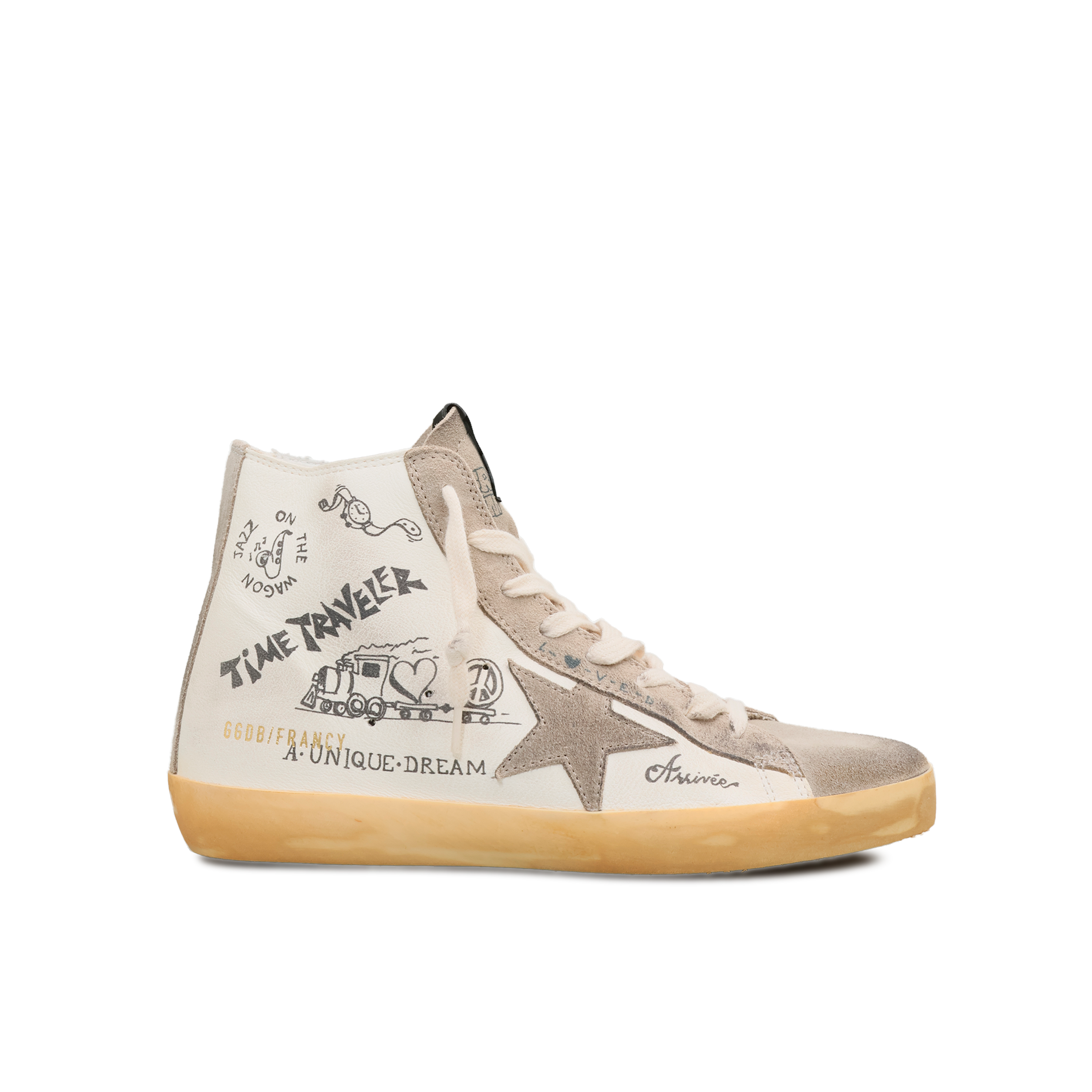 Sneakers Blancos Golden Goose Boot Francy Journey Print