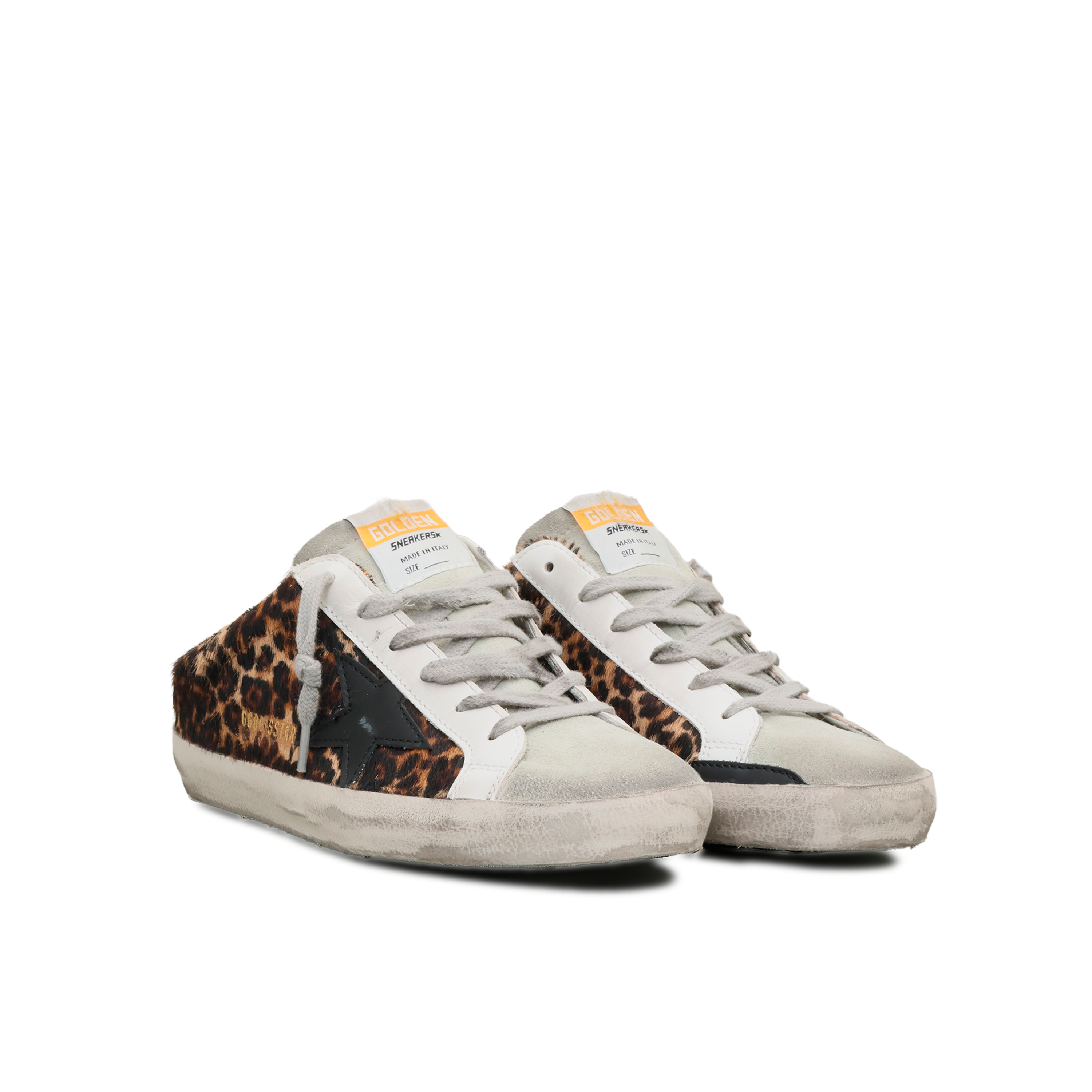 Sneakers Blancos Golden Goose Super-Star Sabot Leopard