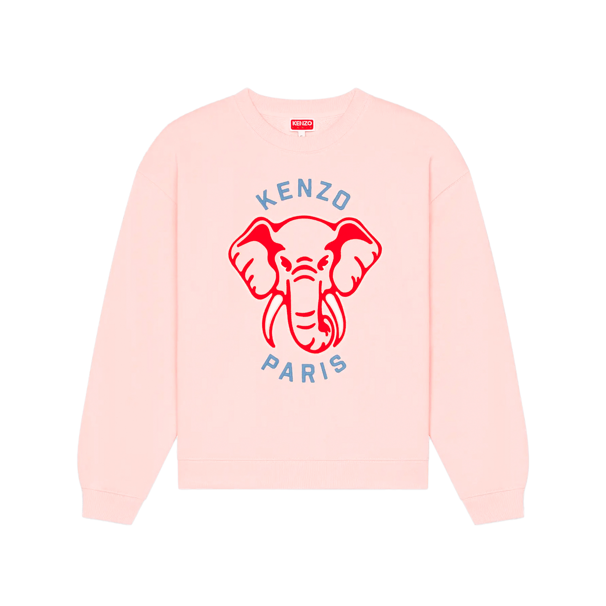 【KENZO】KENZO ELEPHANT VARSITY JUNGLE SWEATSHIRT FADED PINK W) Kenzo Elephant Varsity Jungle Sweatshirt Faded Pink | eBay
