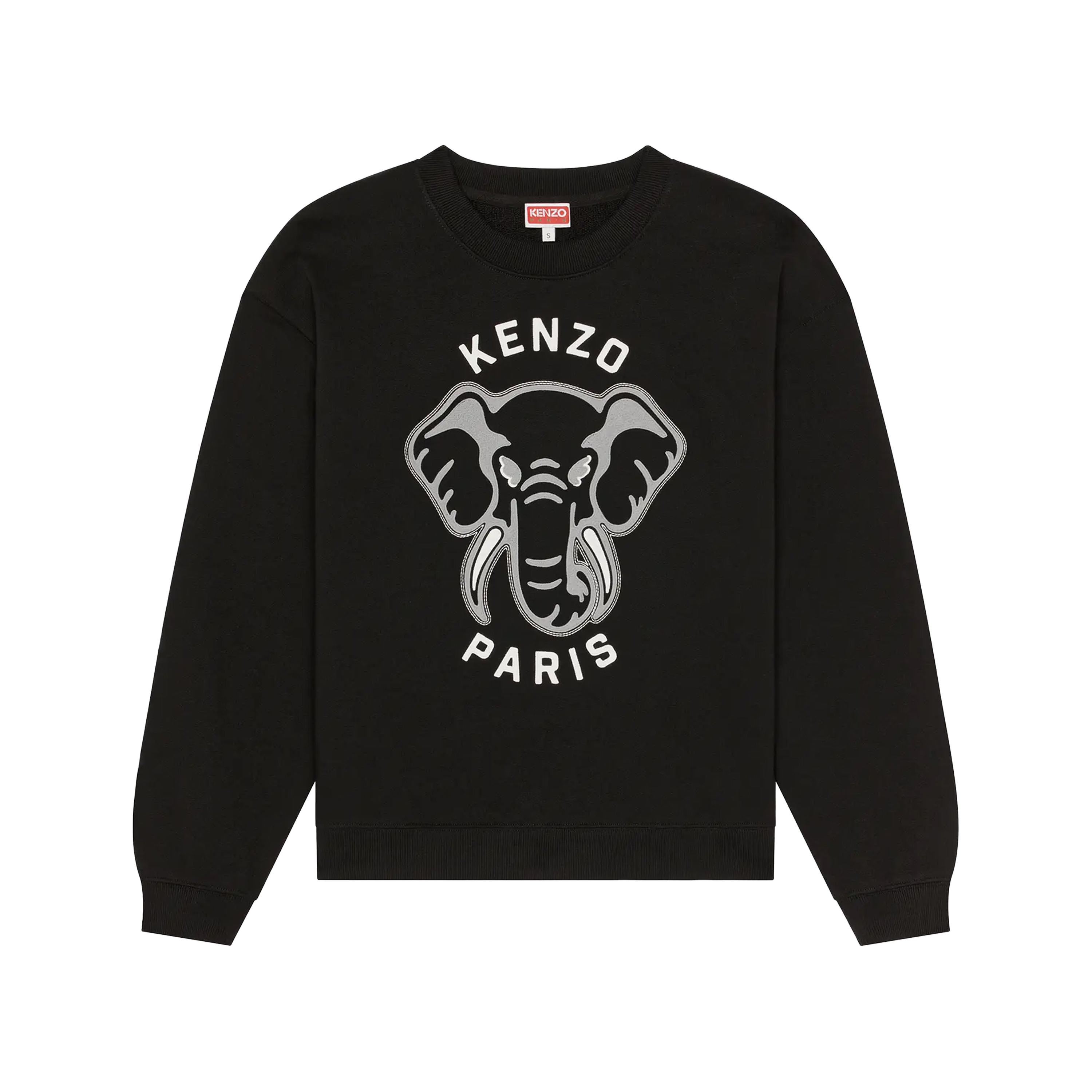 Buzo Negro Kenzo Elephan Varsity Jungle