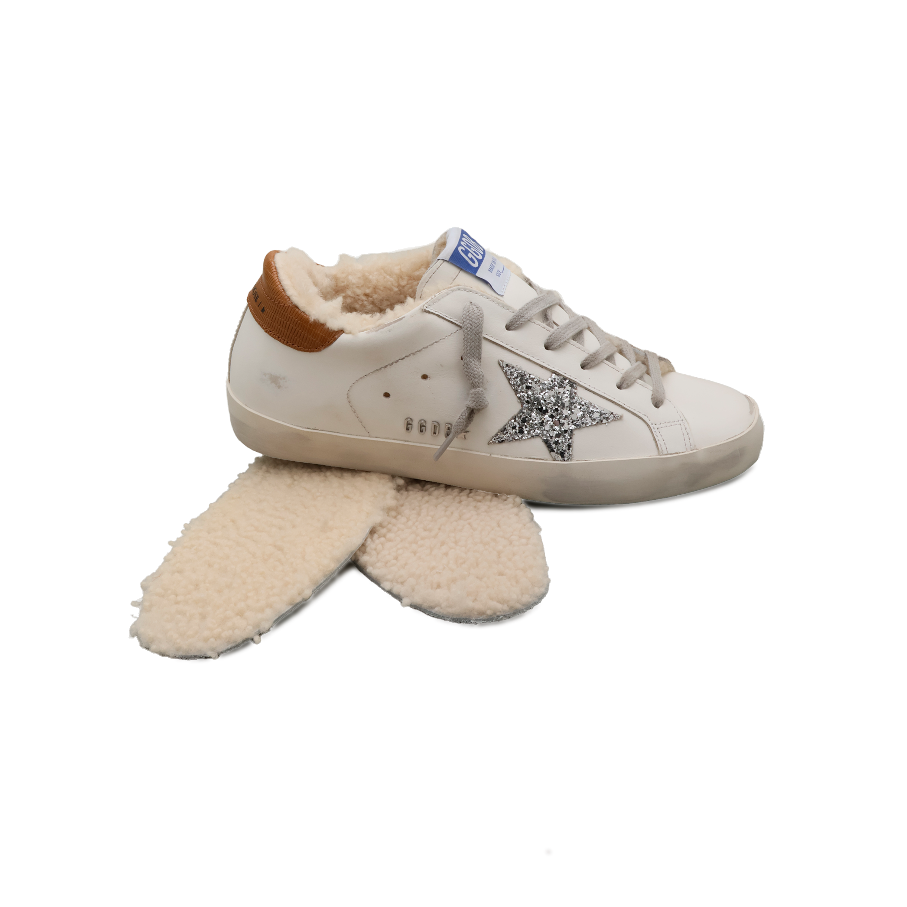 Sneakers Blancos Golden Goose Super-Star Glitter Star