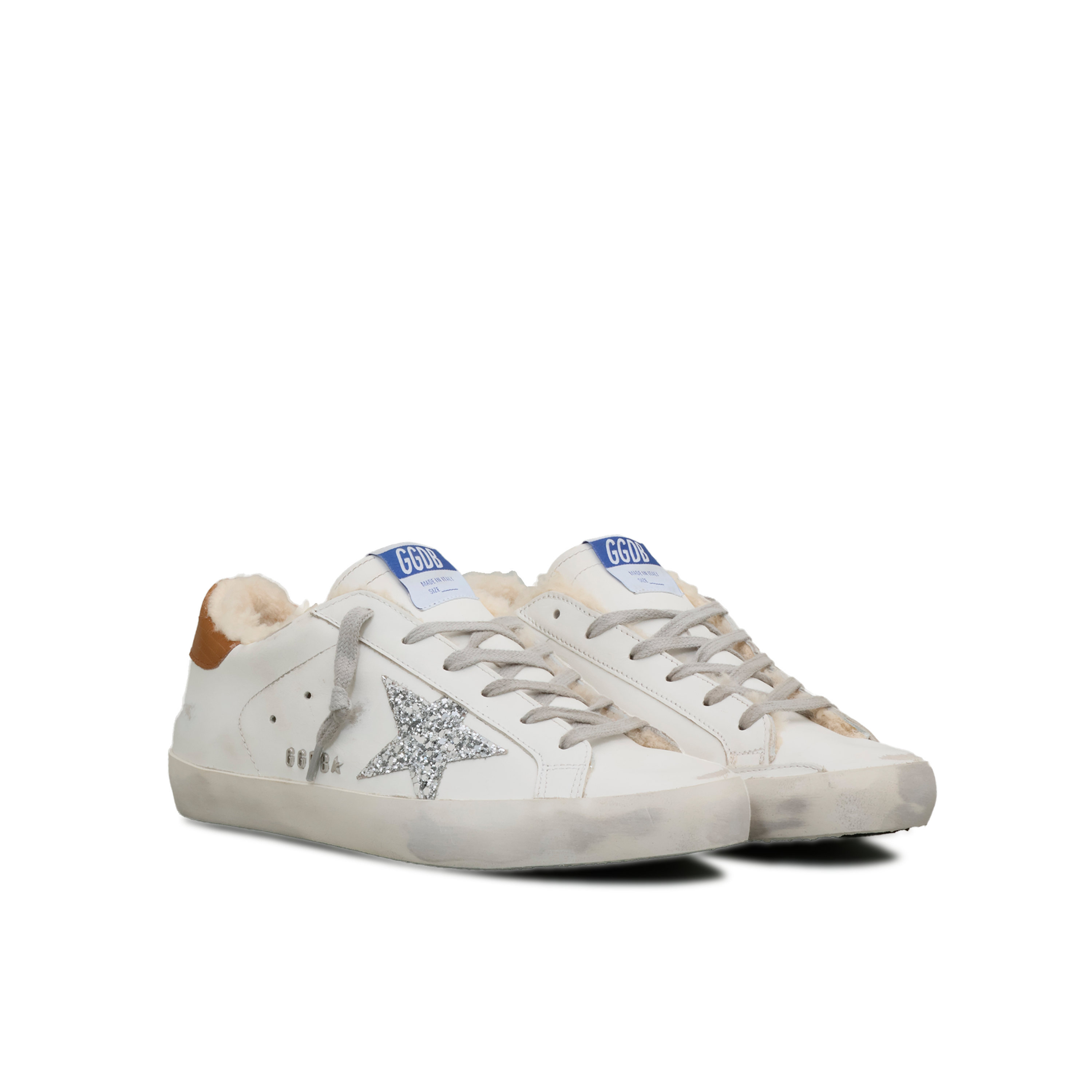 Sneakers Blancos Golden Goose Super-Star Glitter Star