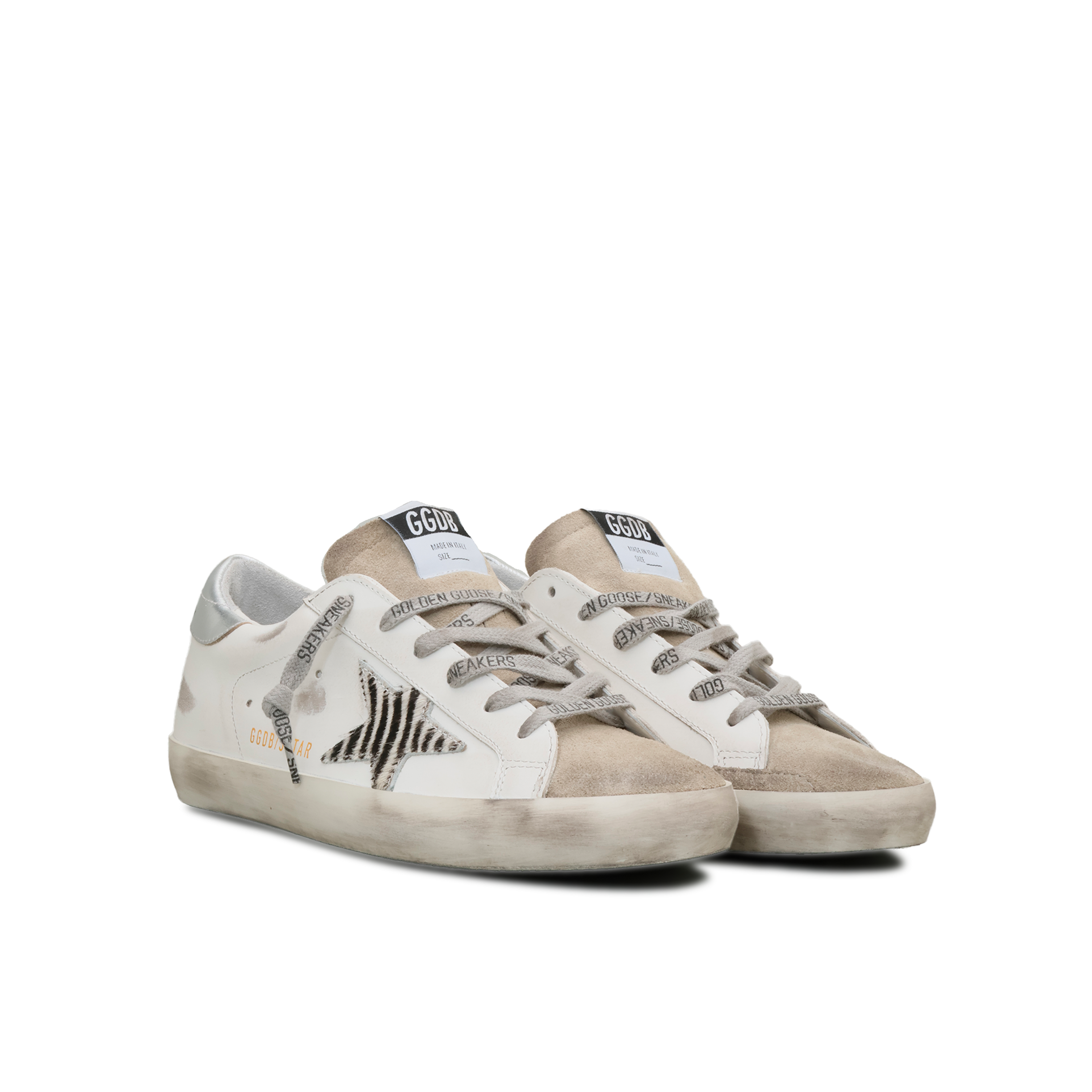 Sneakers Blancos Golden Goose Super-Star Toe Zebra