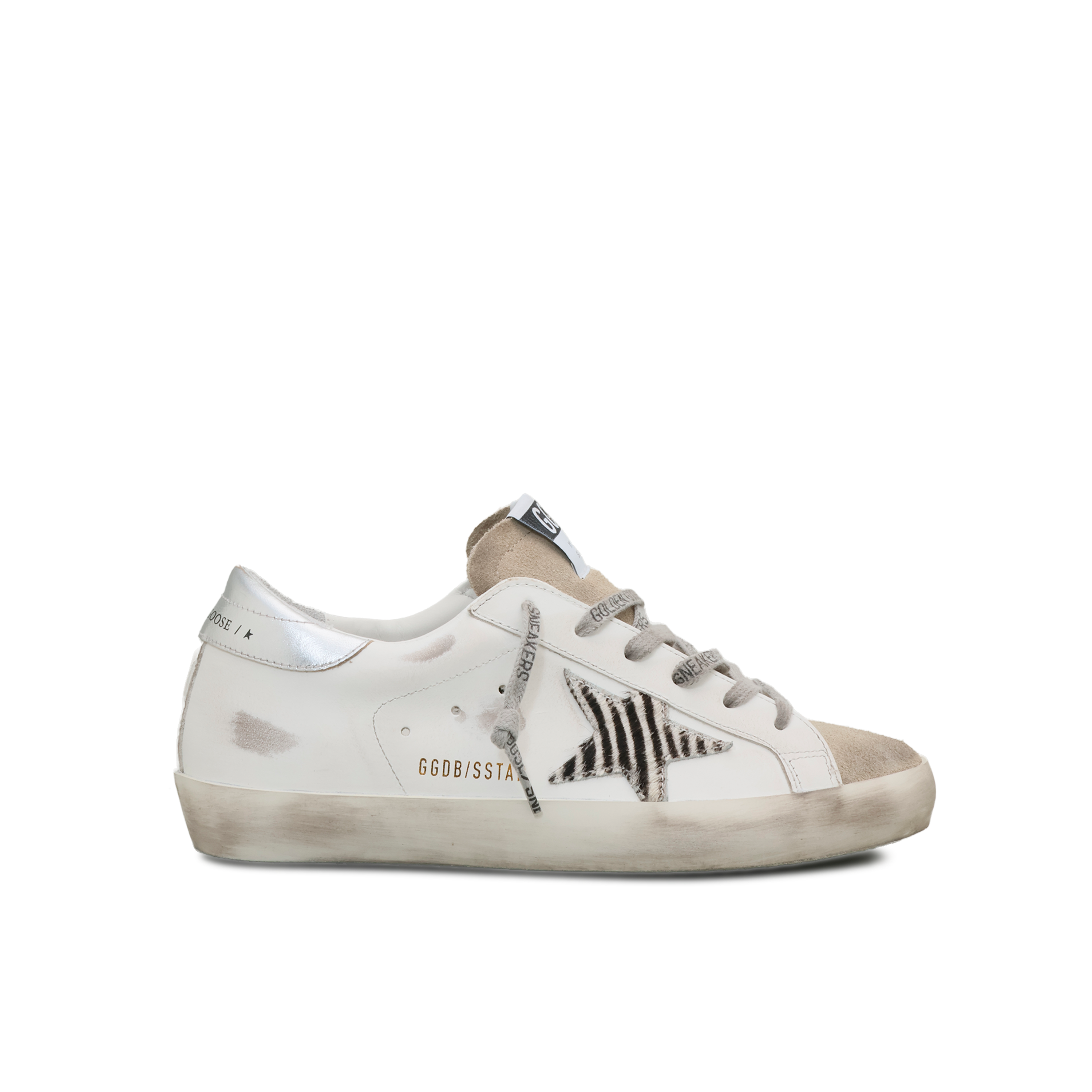 Sneakers Blancos Golden Goose Super-Star Toe Zebra