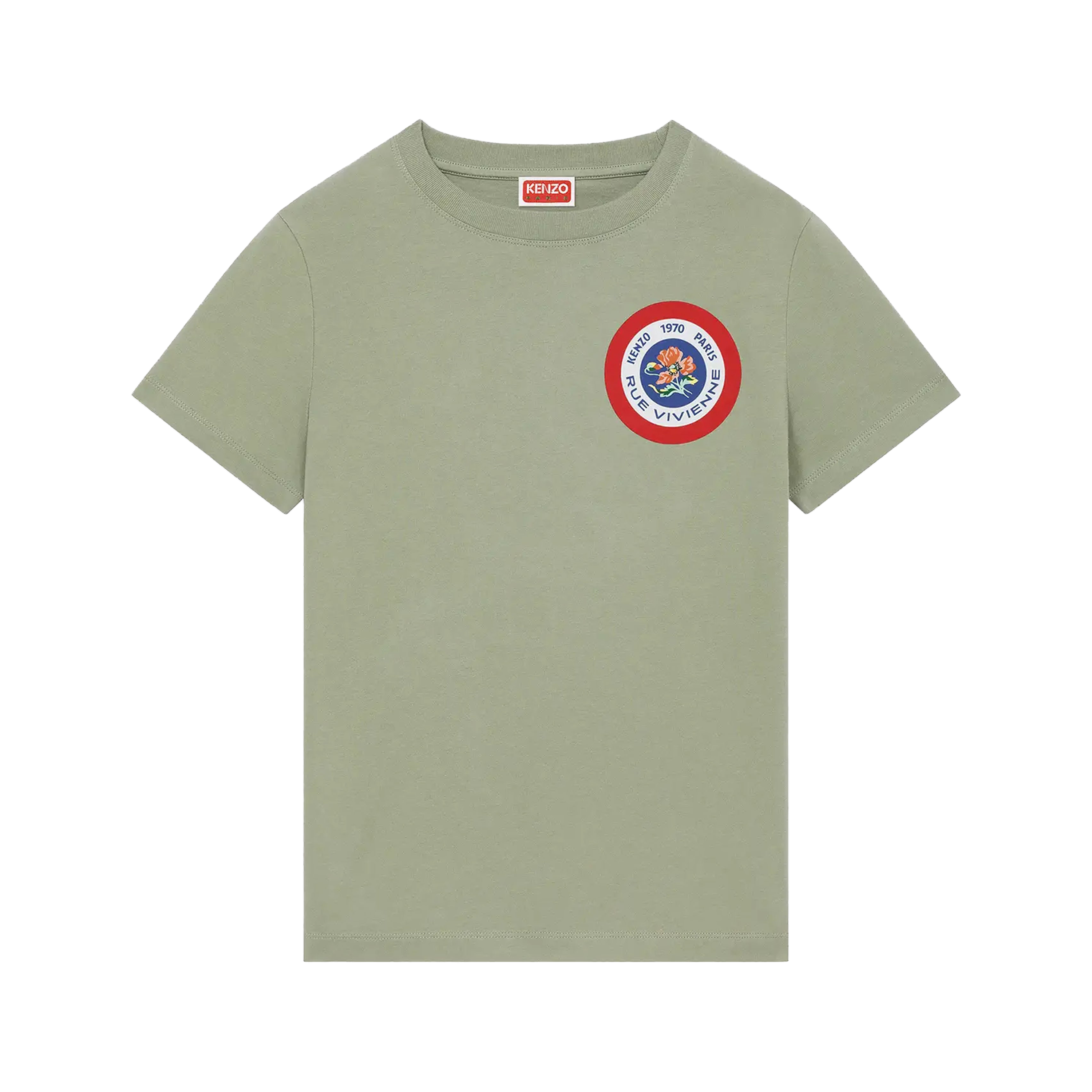 Camiseta Verde Kenzo Tiger Patch