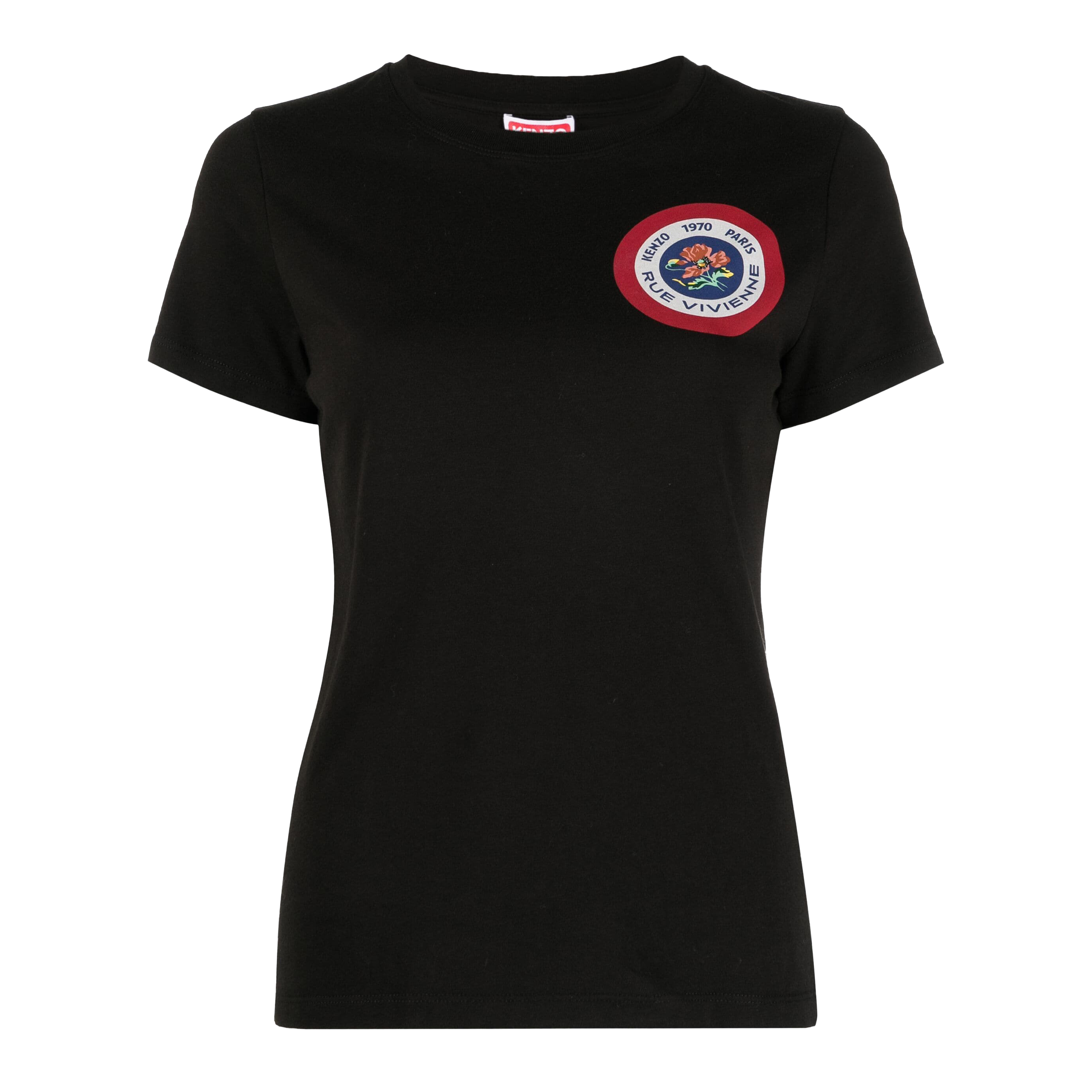 Camiseta Negra Kenzo Tiger Patch