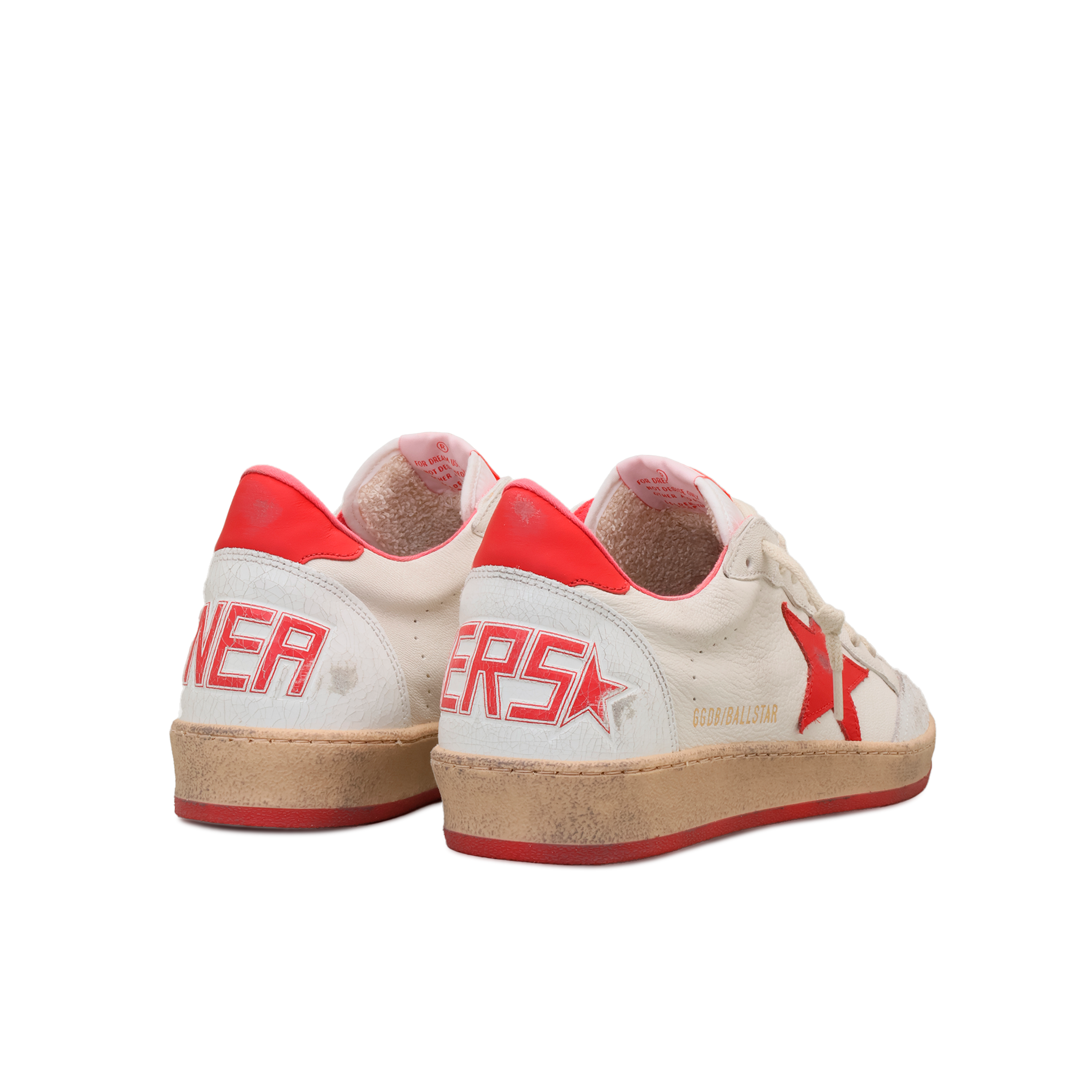 Sneakers Blancos Golden Goose Rojo Ballstar