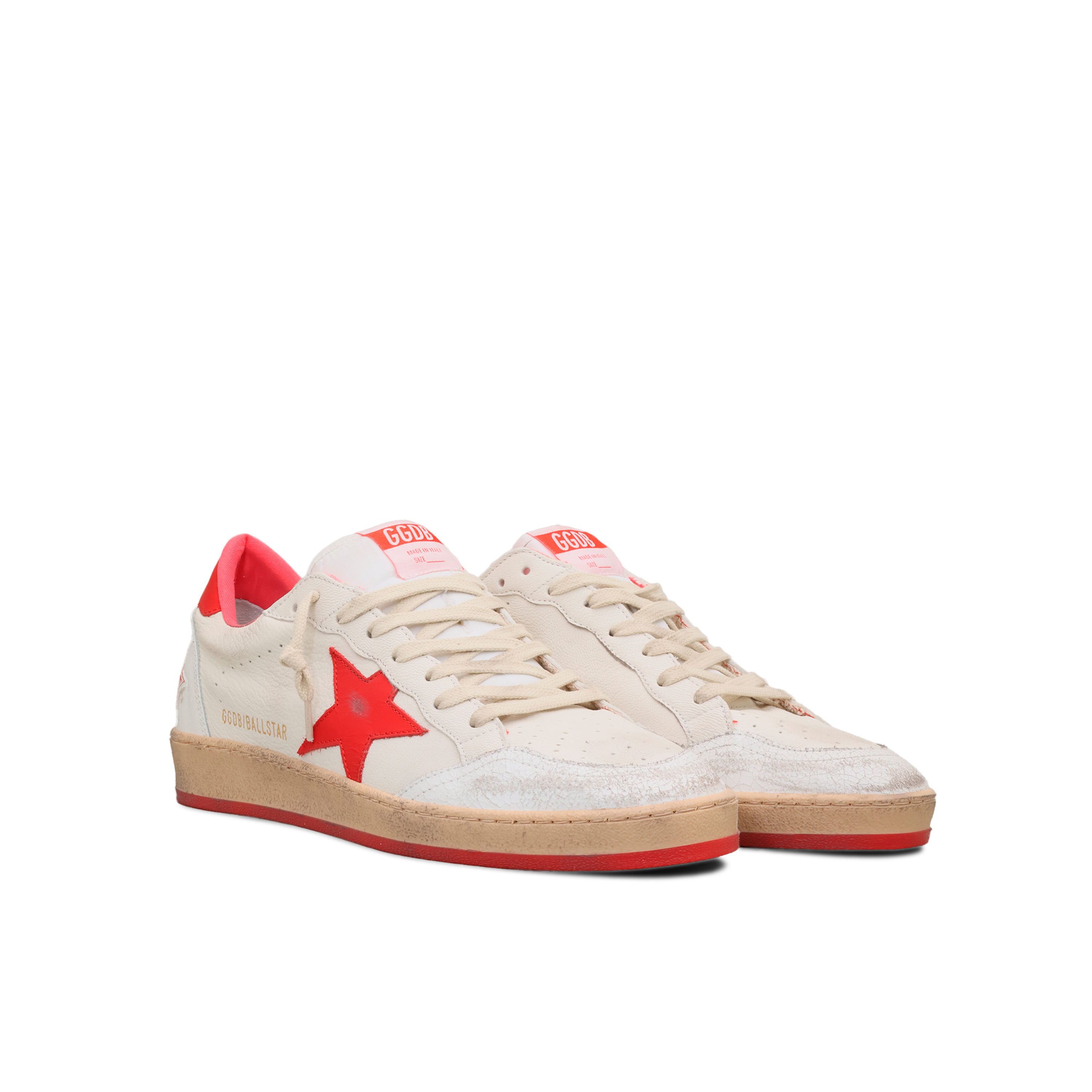 Sneakers Blancos Golden Goose Rojo Ballstar