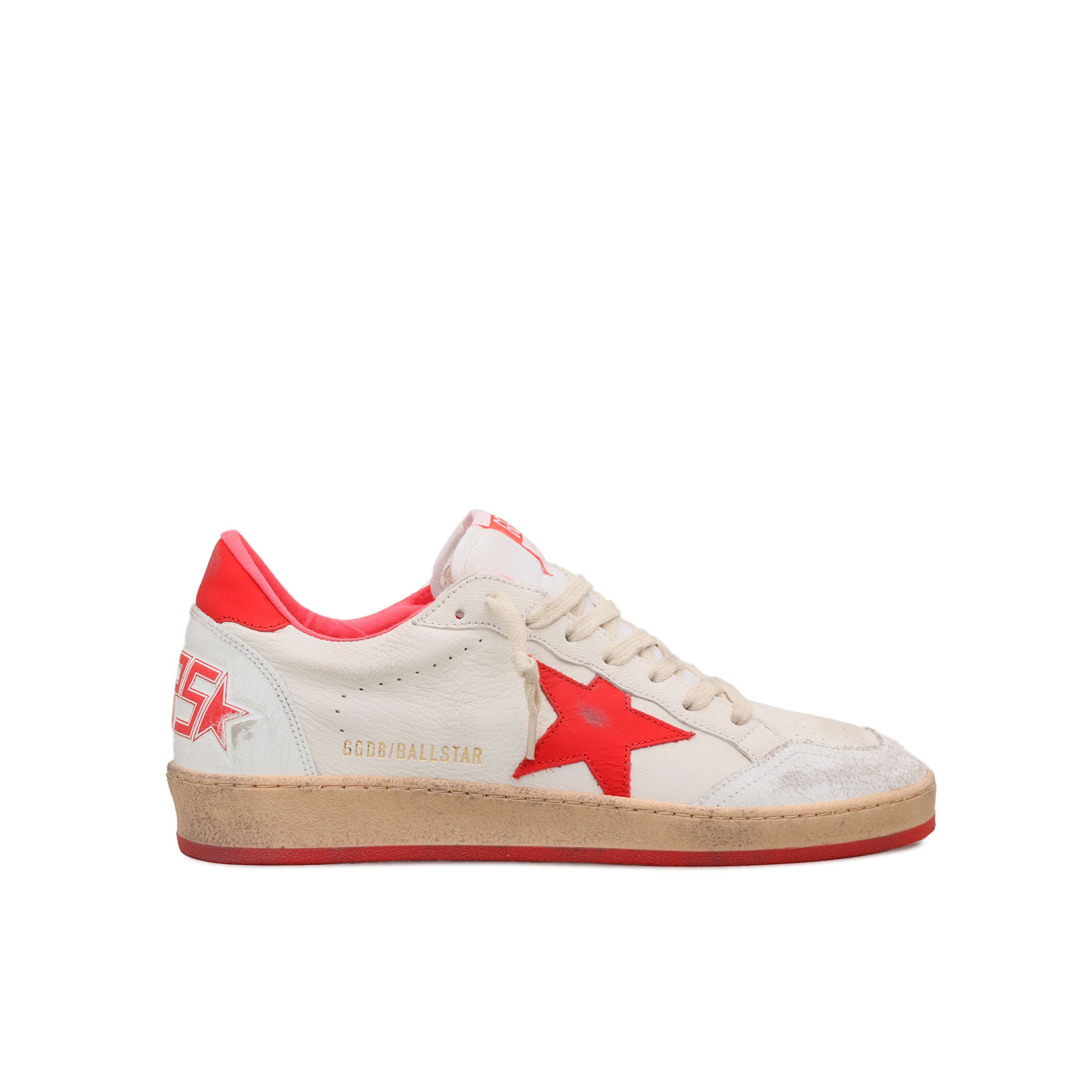 Sneakers Blancos Golden Goose Rojo Ballstar