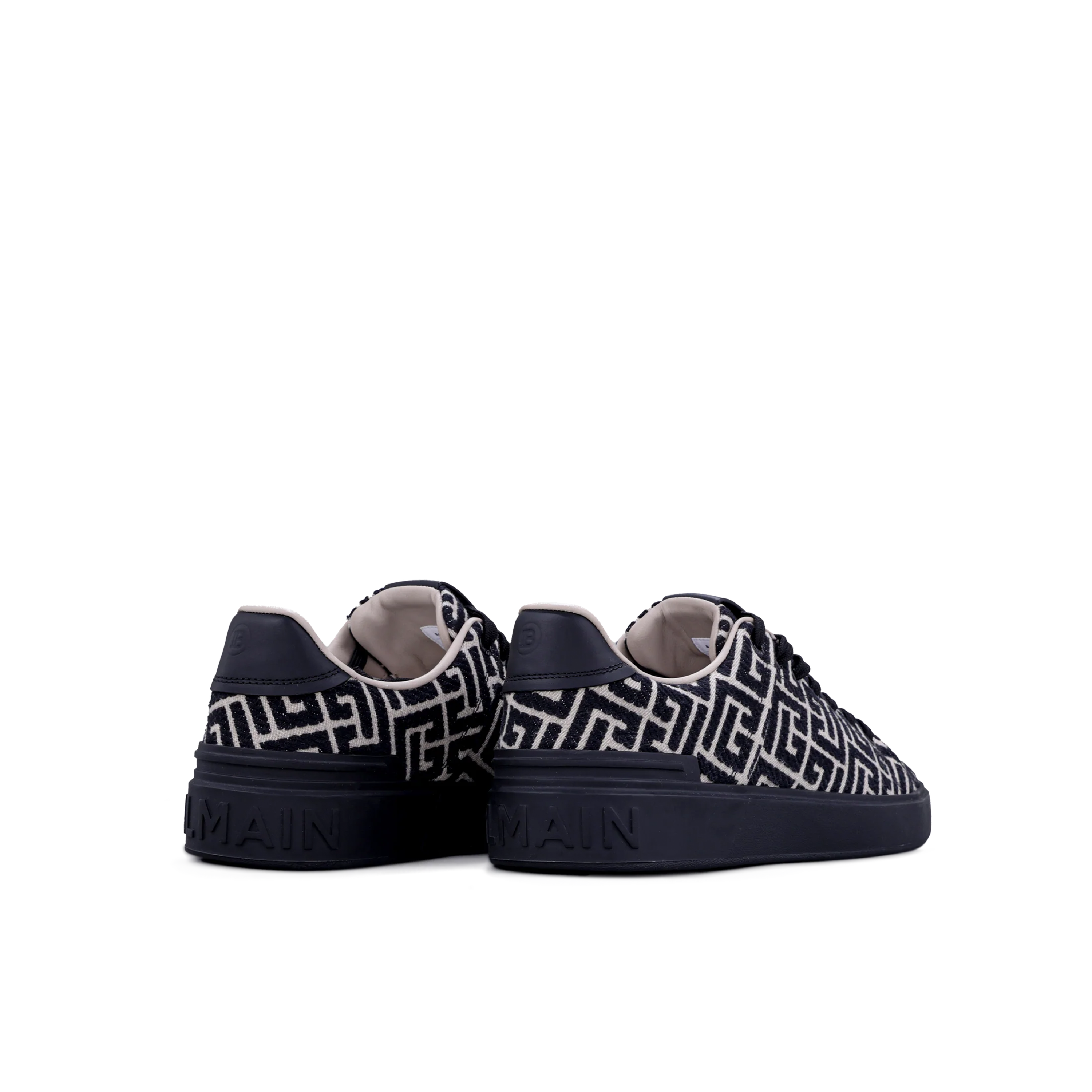 Sneakers Negros Balmain B-Court Monogram