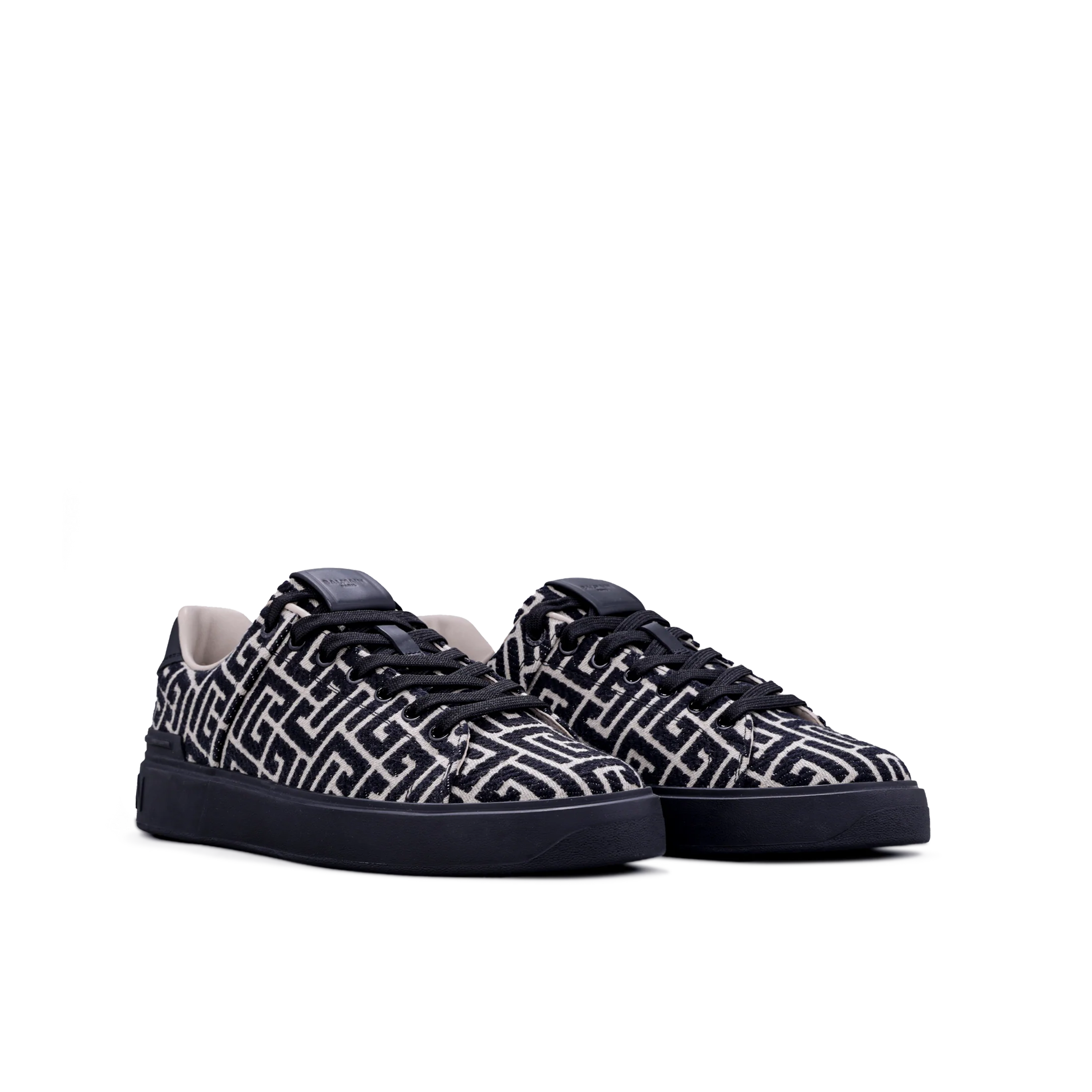 Sneakers Negros Balmain B-Court Monogram