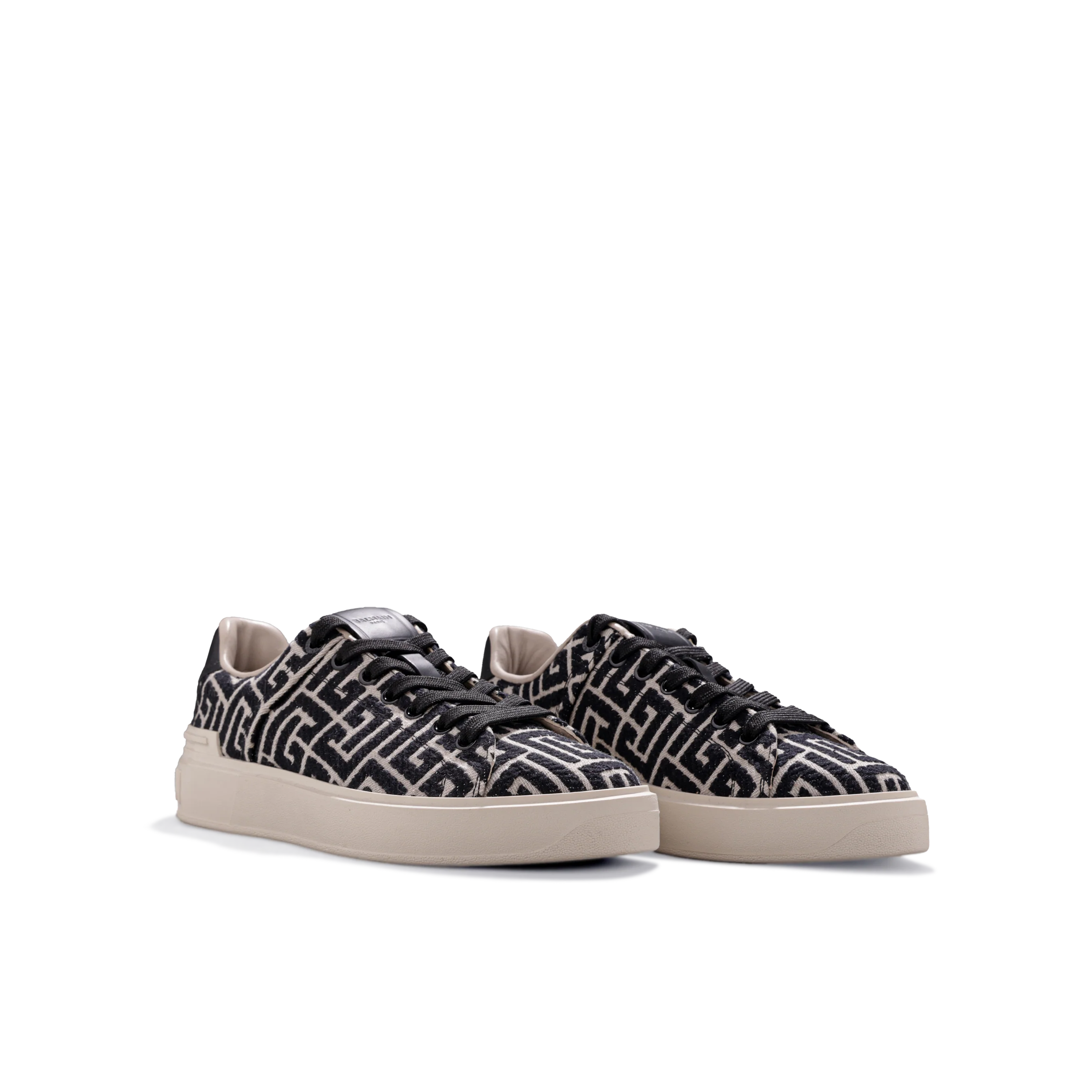 Sneakers Negros Balmain B-Court Monogram