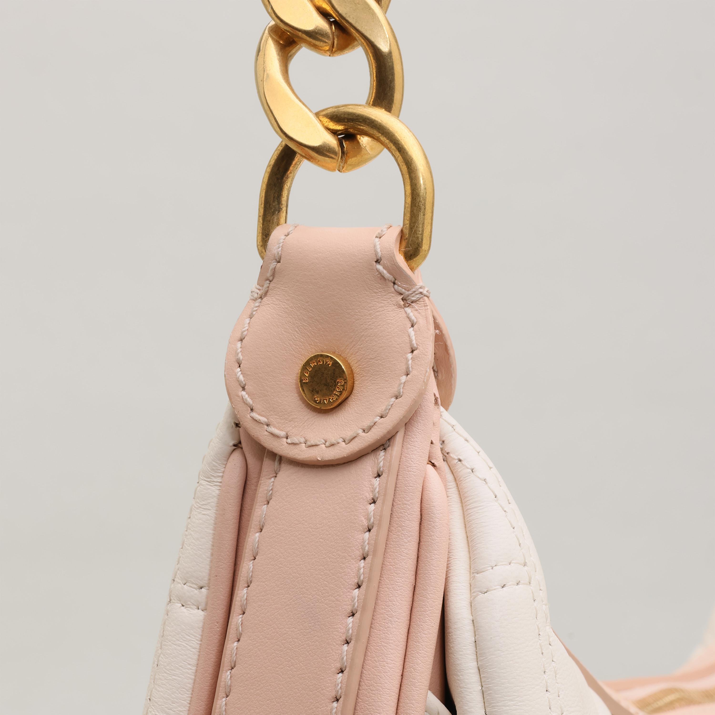 Cartera Blanca Balmain 1945 Soft Hobo