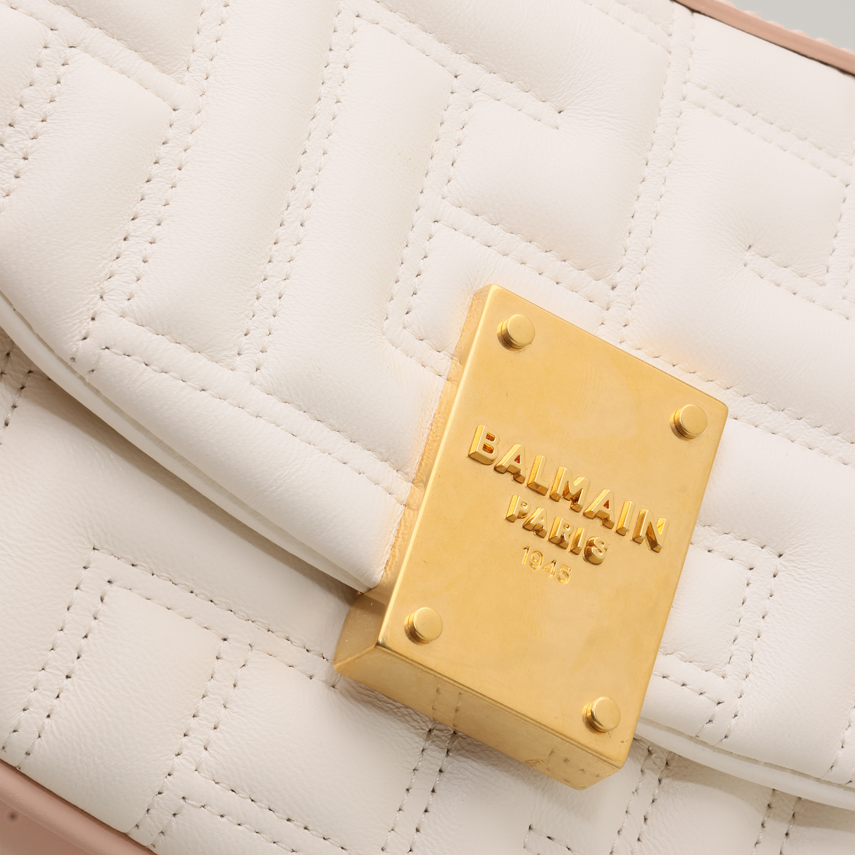 Cartera Blanca Balmain 1945 Soft Hobo