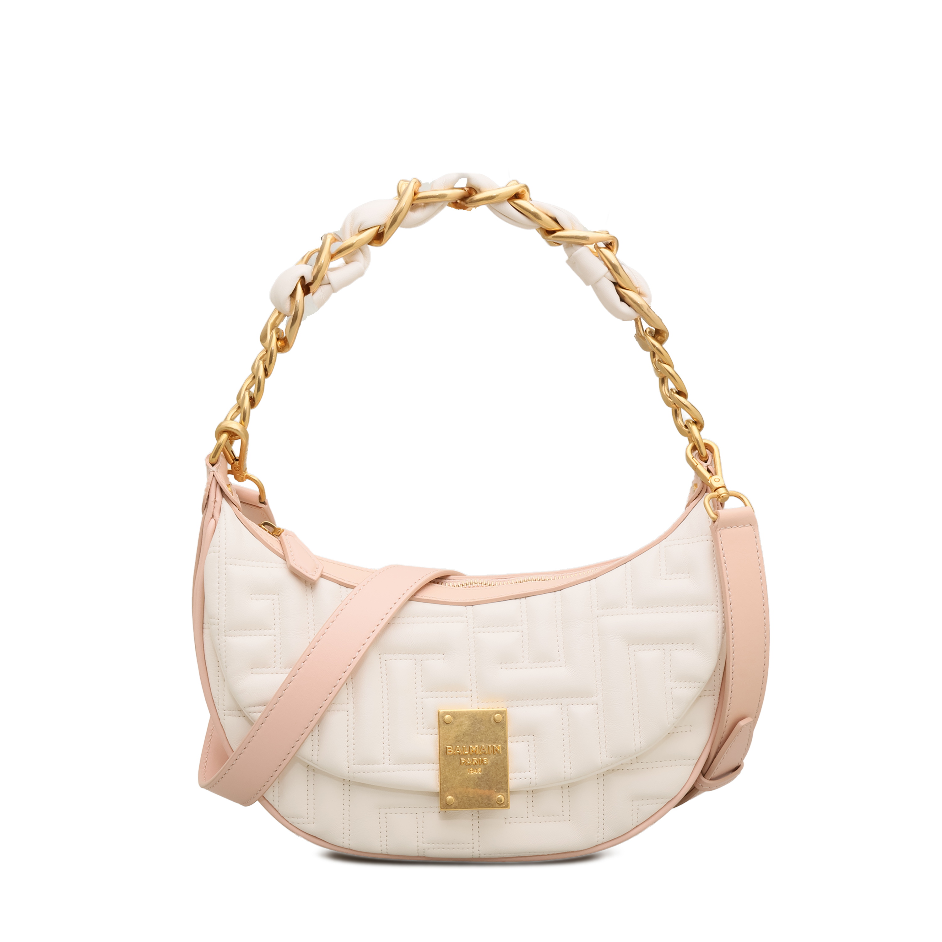 Cartera Blanca Balmain 1945 Soft Hobo