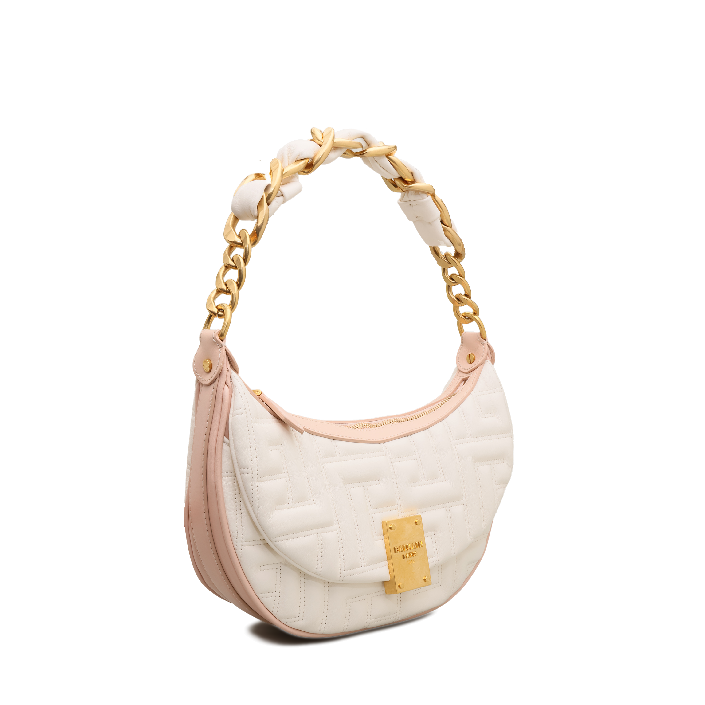 Cartera Blanca Balmain 1945 Soft Hobo