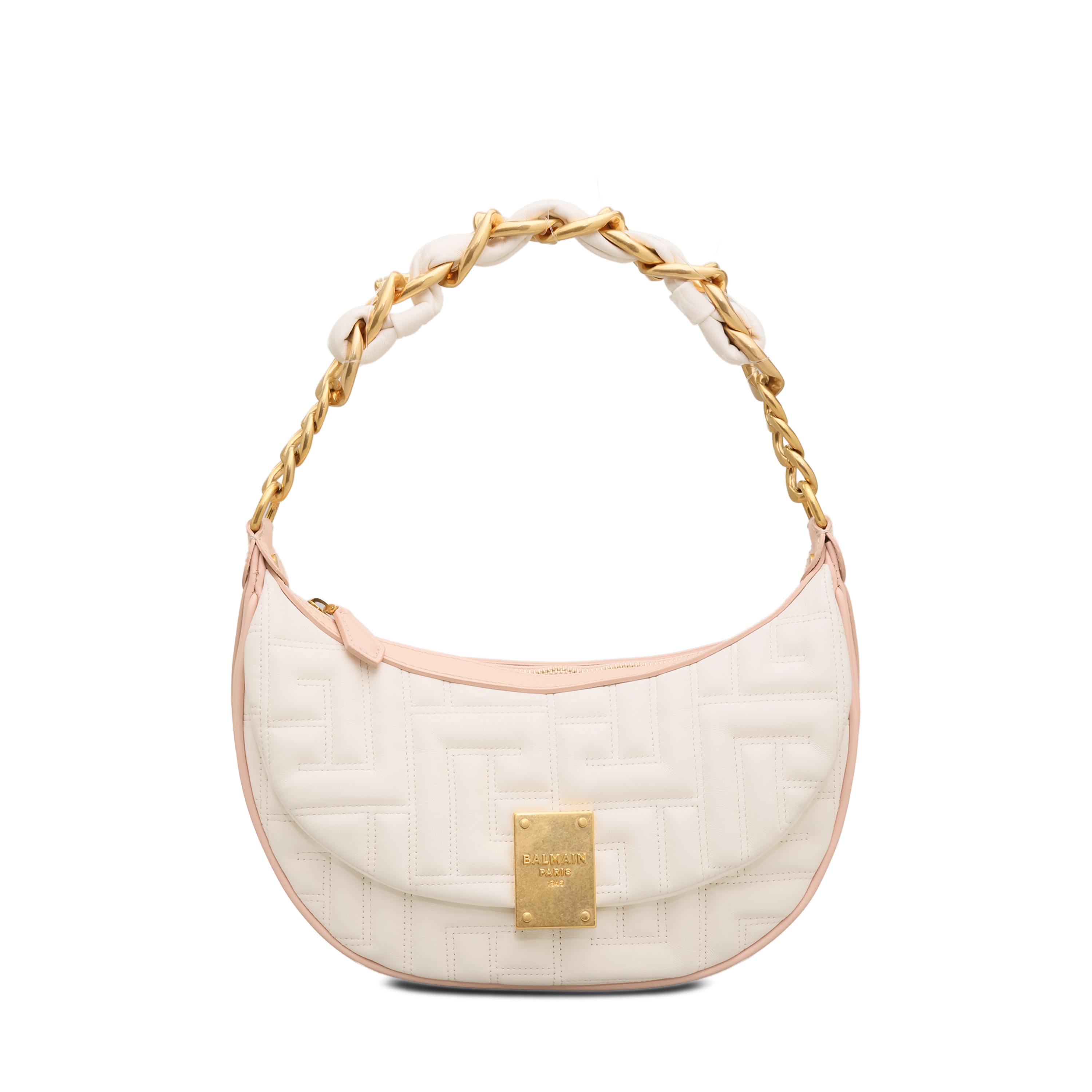 Cartera Blanca Balmain 1945 Soft Hobo