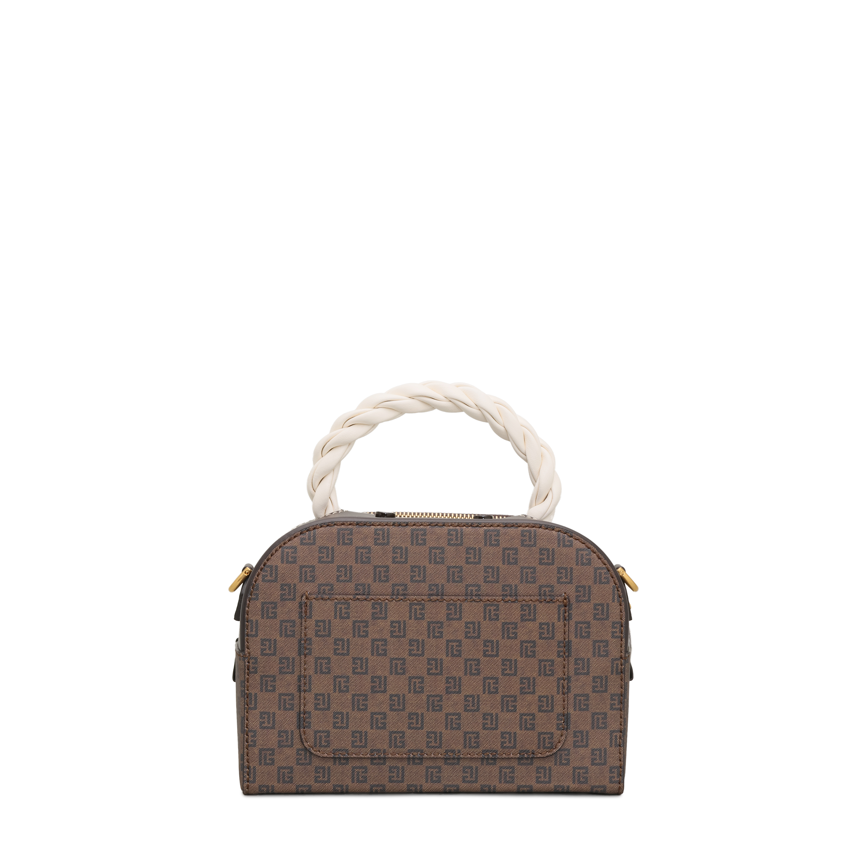 Cartera Café Balmain Mini Monogram Make Up