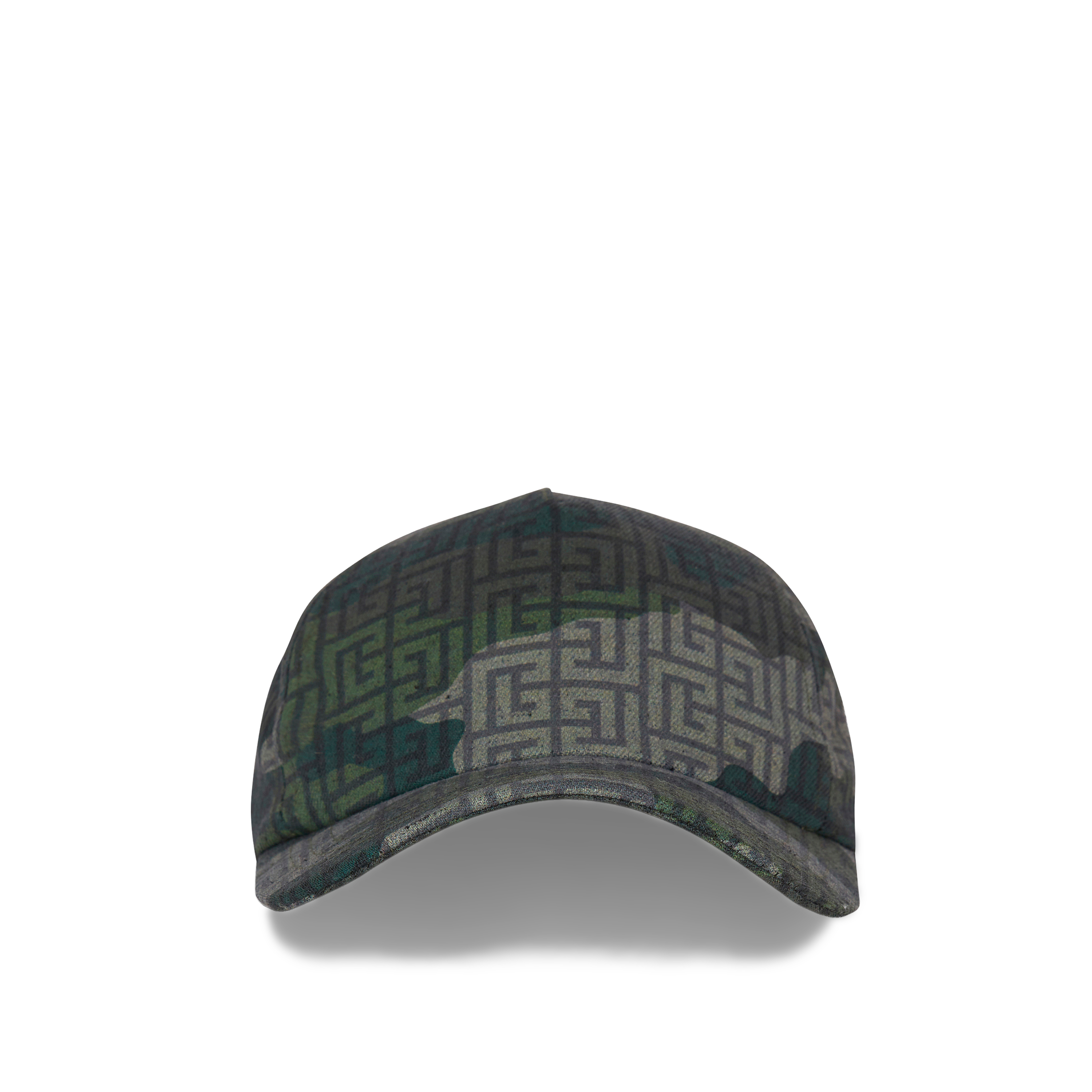 Gorra Gris Balmain Camouflage