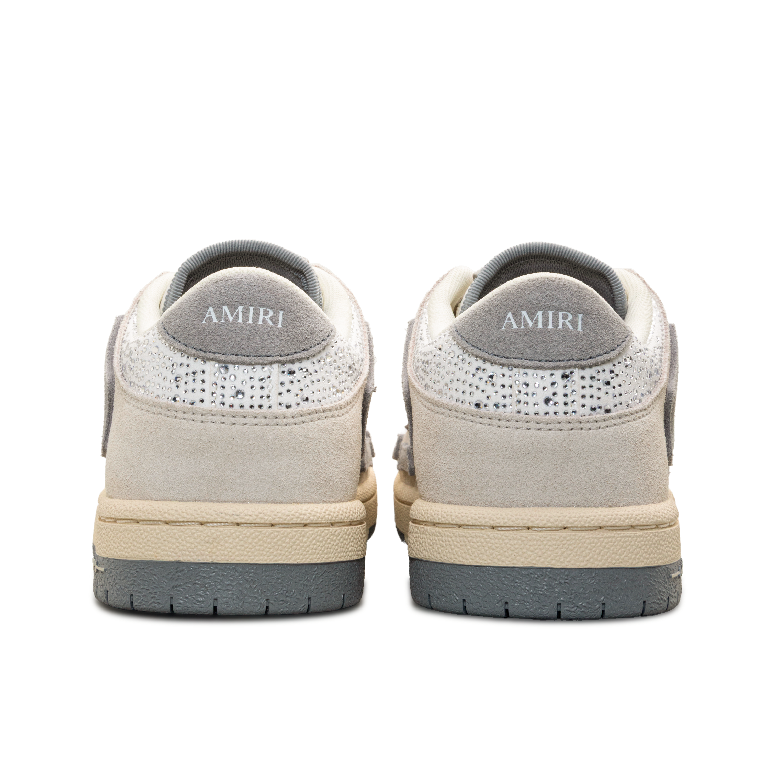 Sneakers Crema AMIRI Crystal Suede Skel