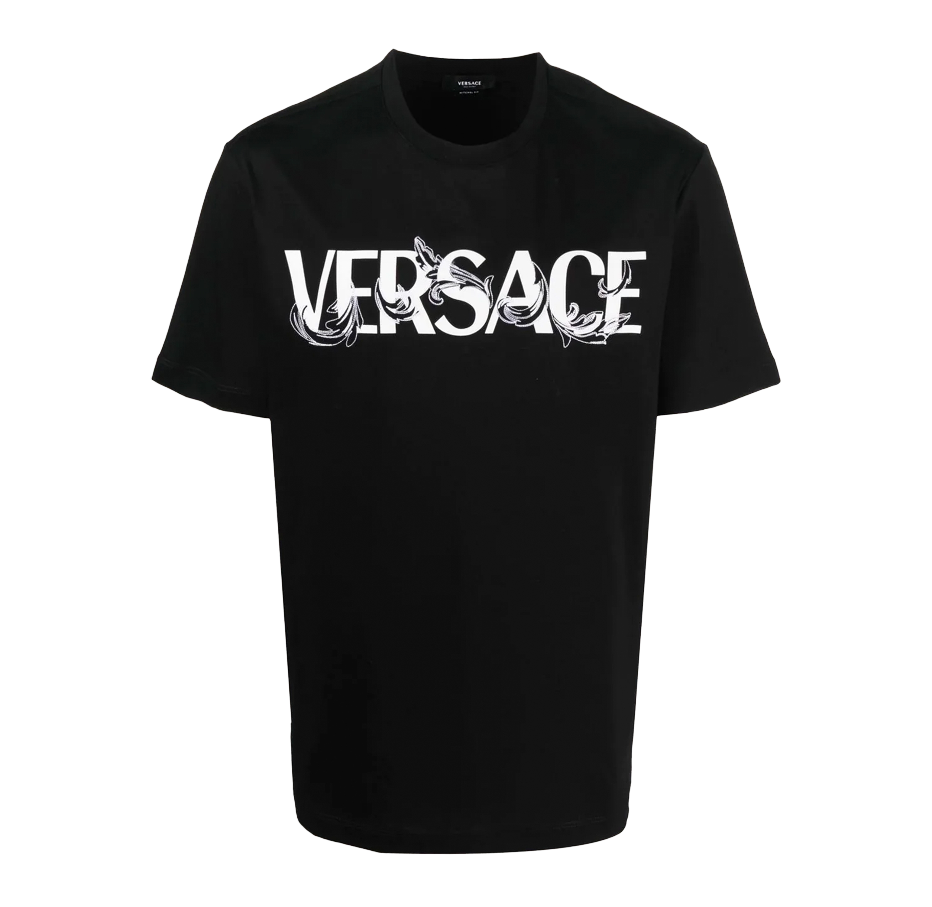 Camiseta Negra Versace Logo