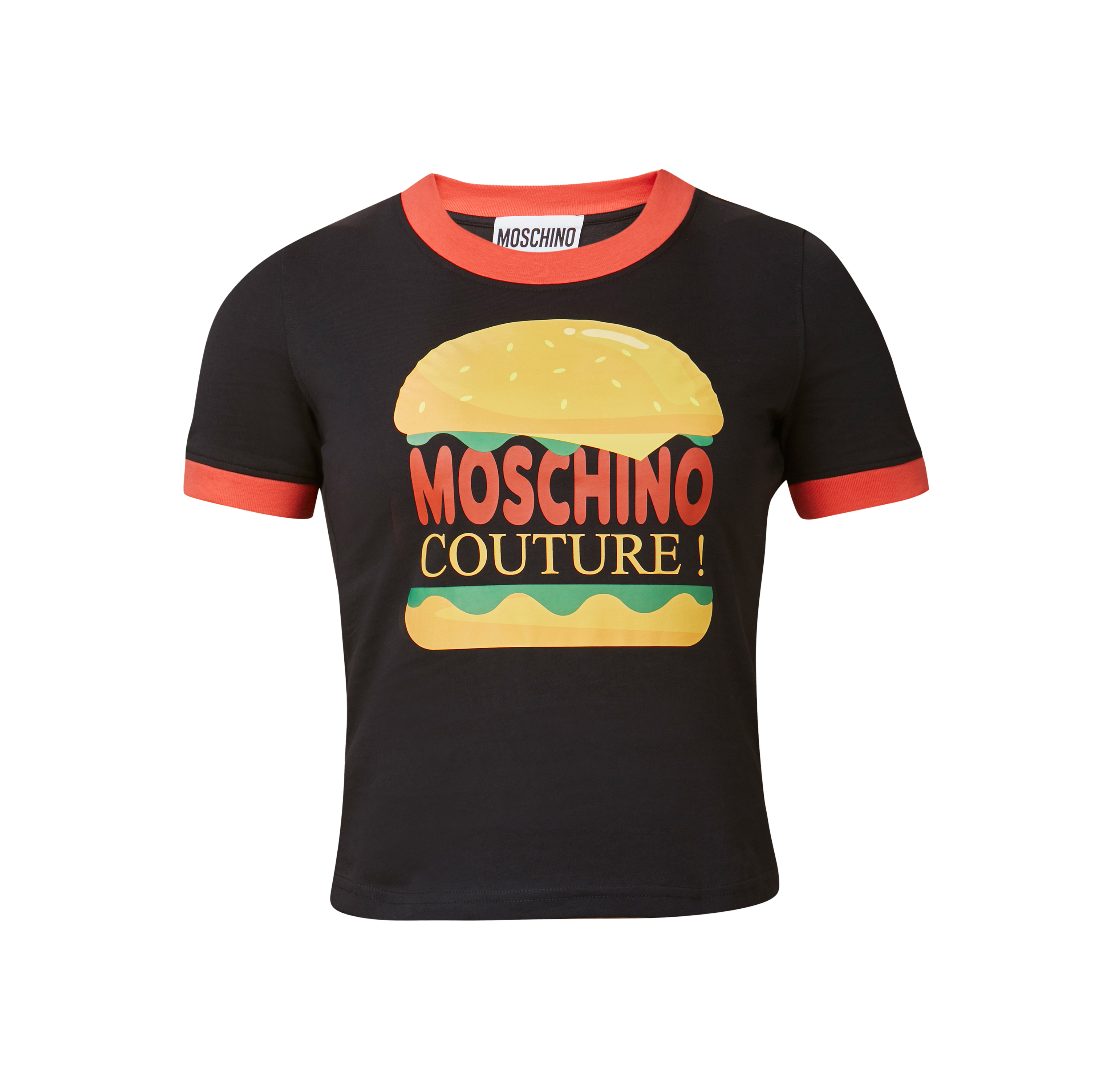 Camiseta Negra Moschino Burguer
