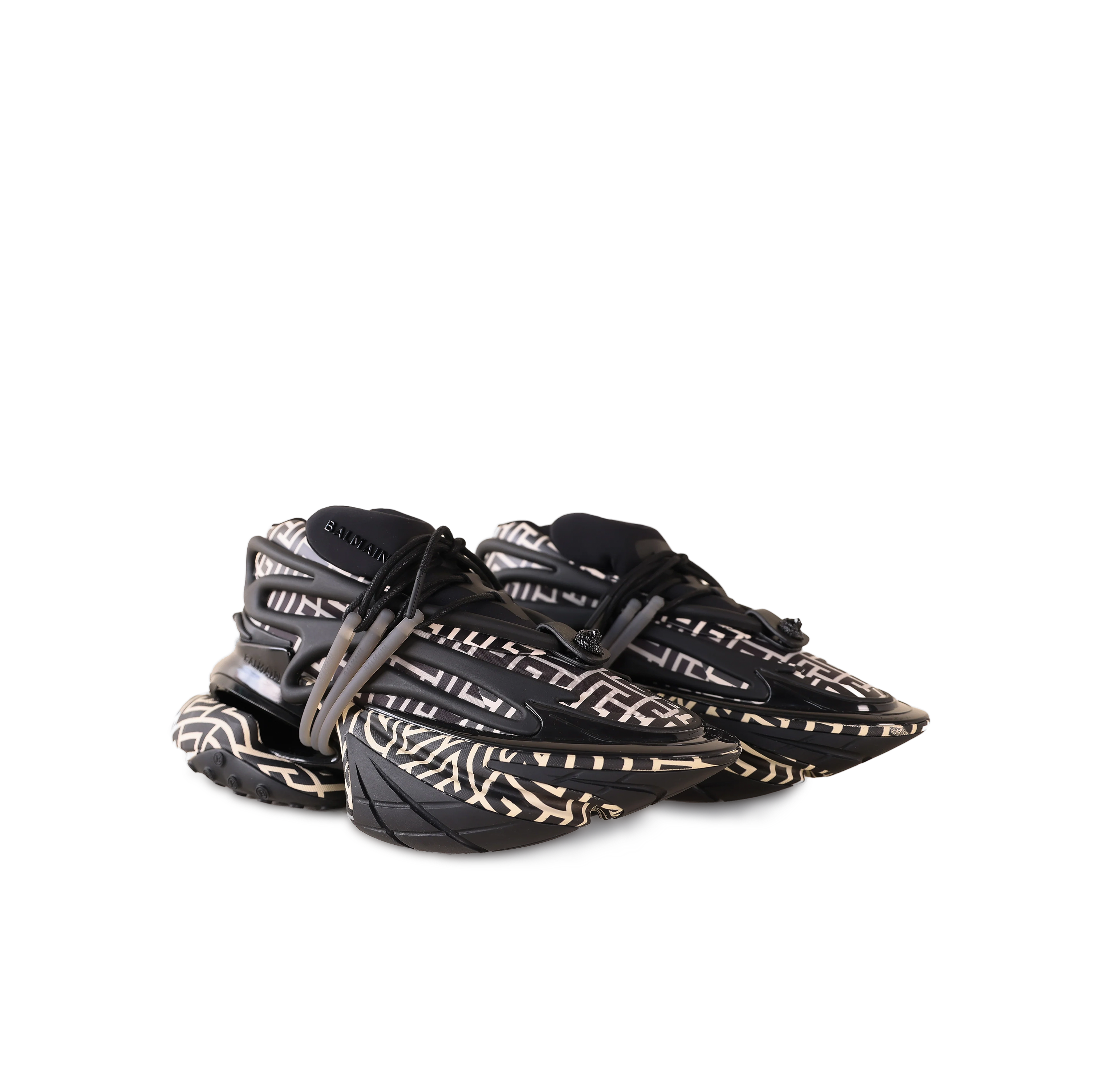 Sneakers Negro Balmain Unicorn Monogram