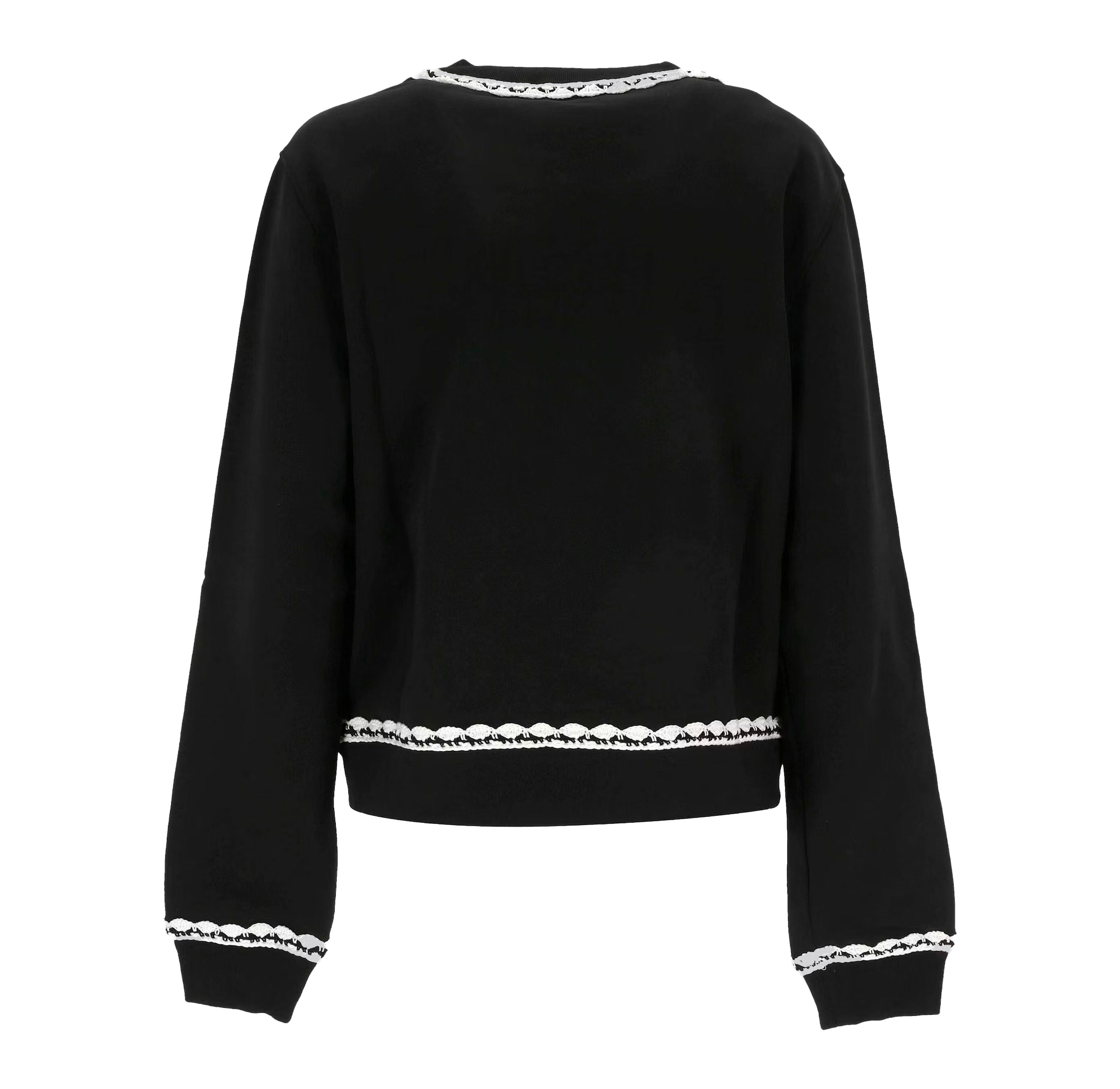 Buzo Negro Moschino Couture Multicolor Logo