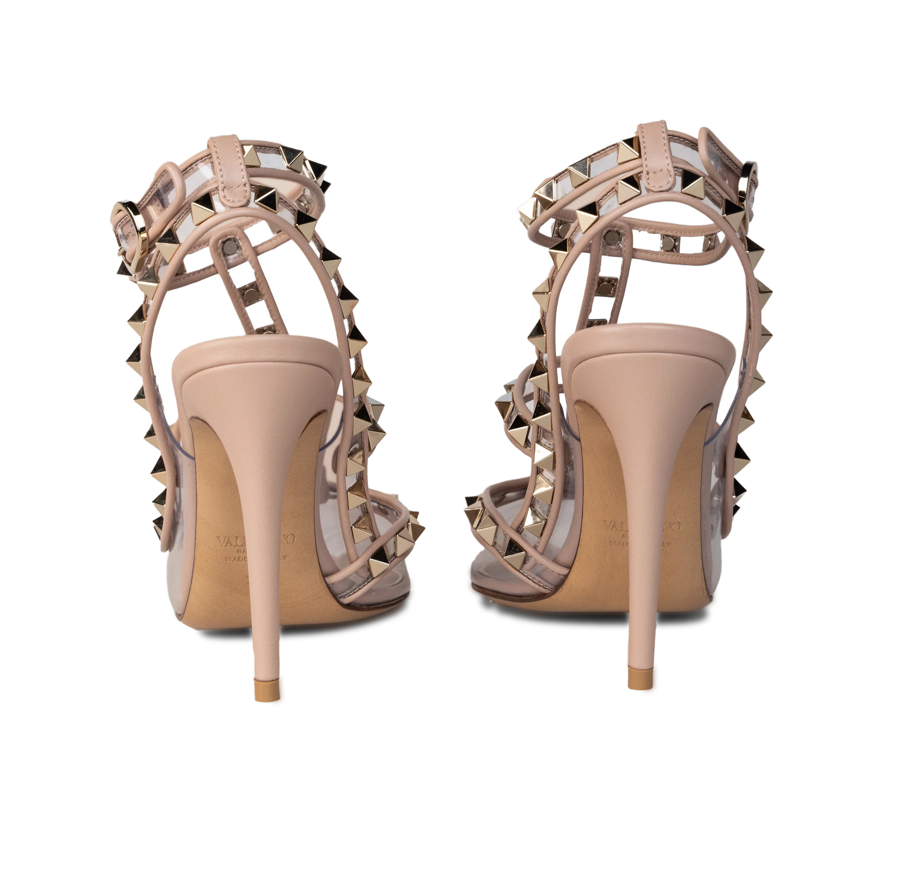 Tacones Transparentes Rose Cannelle Valentino Multi Rockstuds