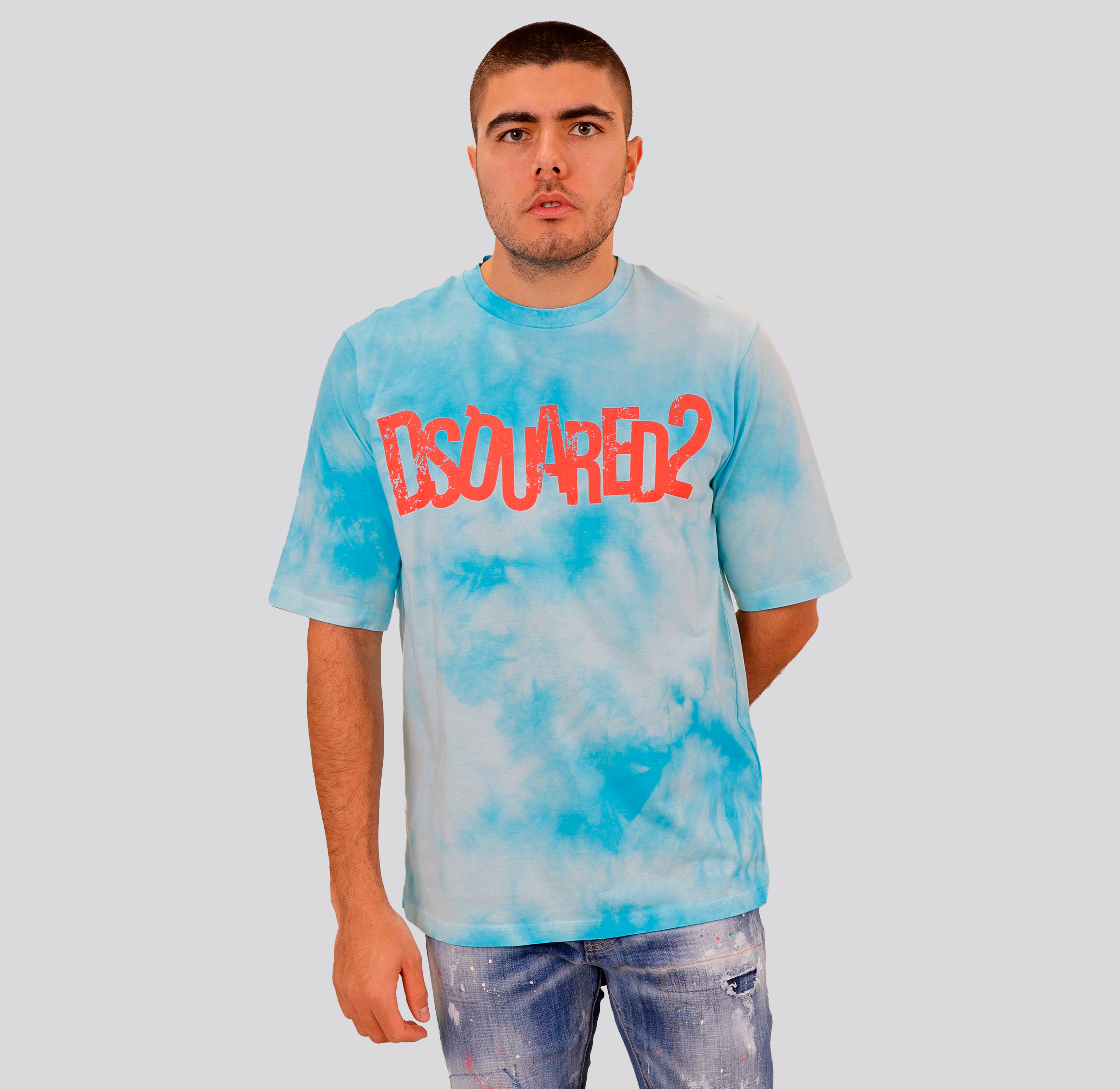 Camiseta Azul Claro Dsquared2 Logo