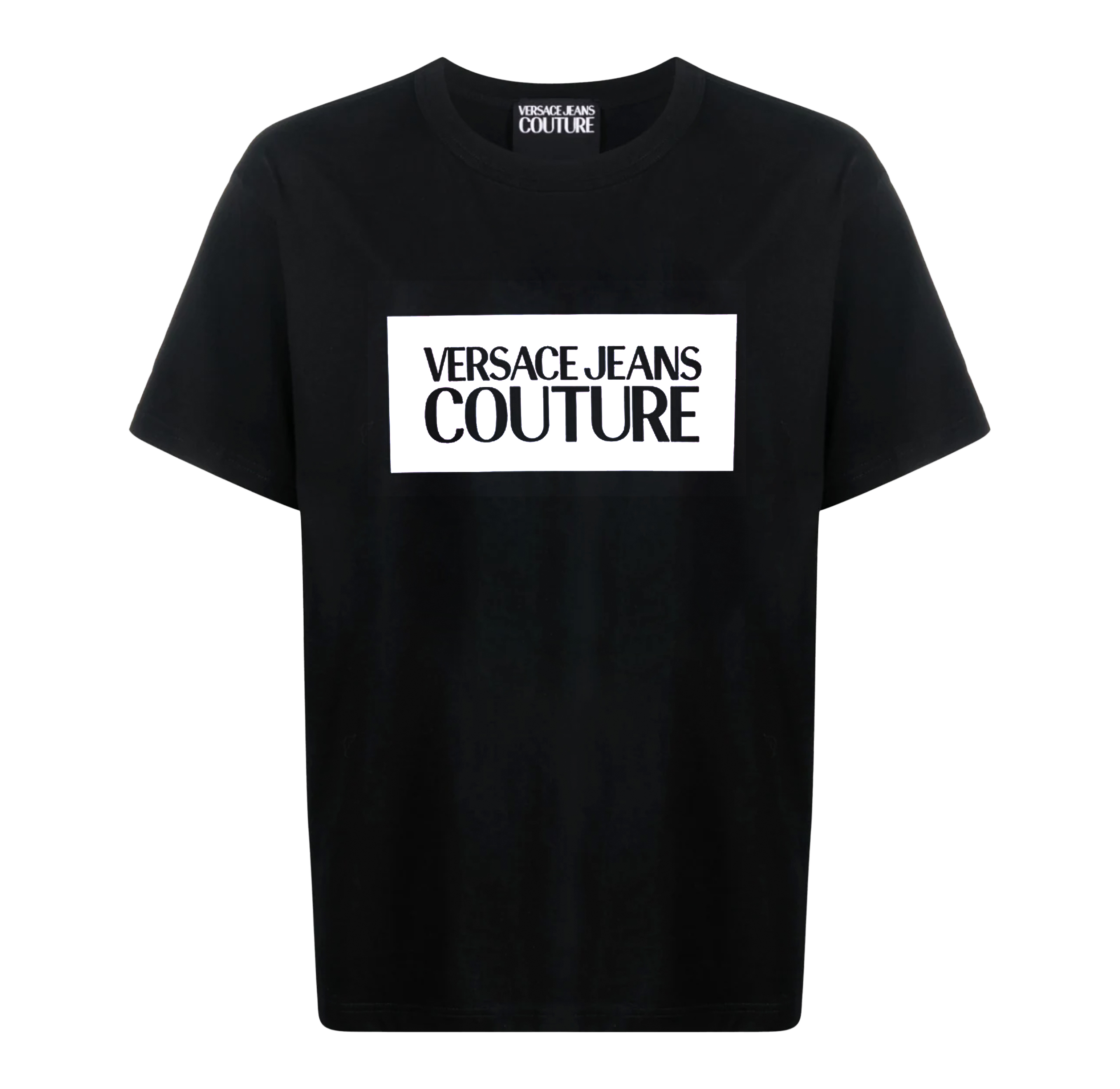 Camiseta Negra Versace Couture Patch Logo