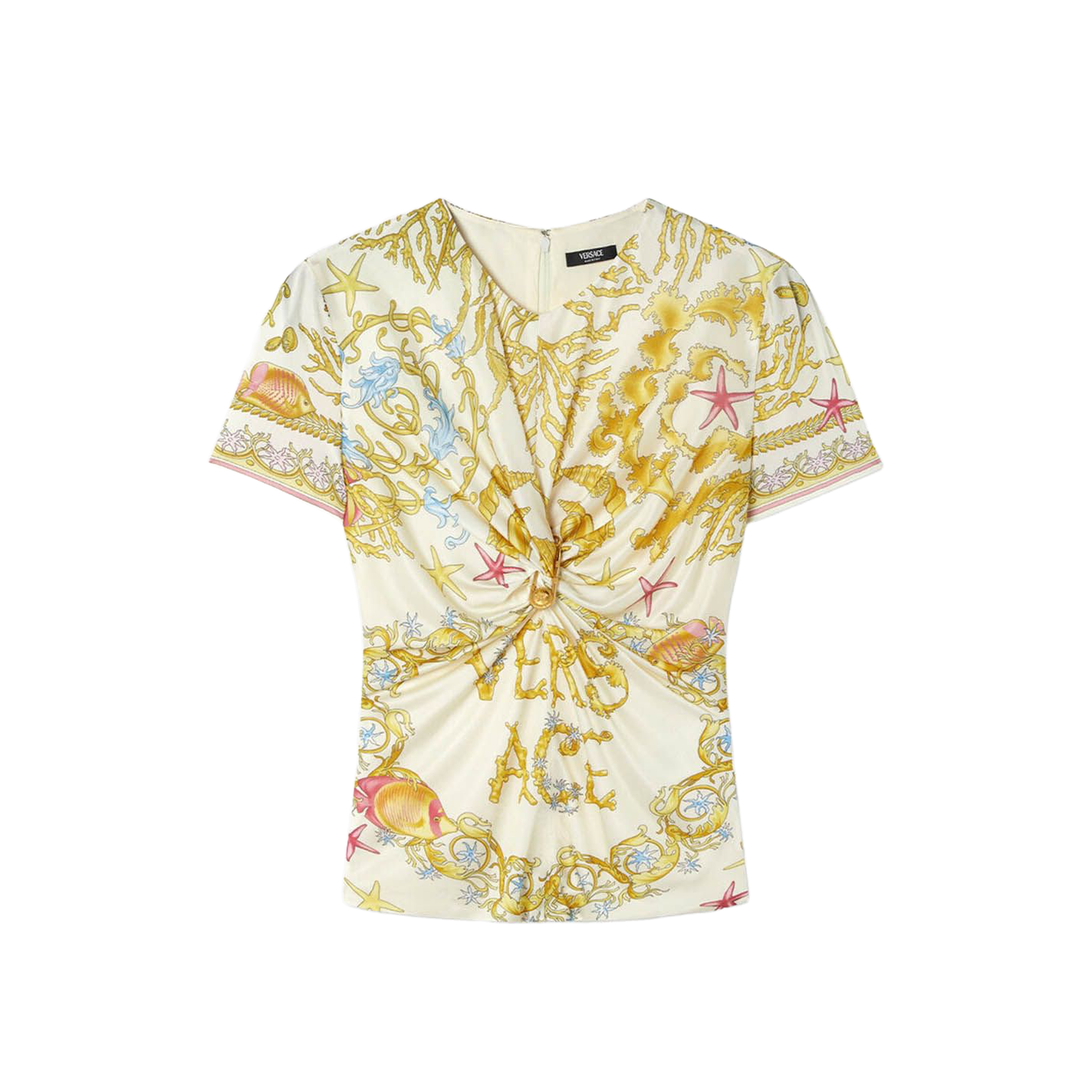 Blusa Amarilla Versace Underwater Barocco