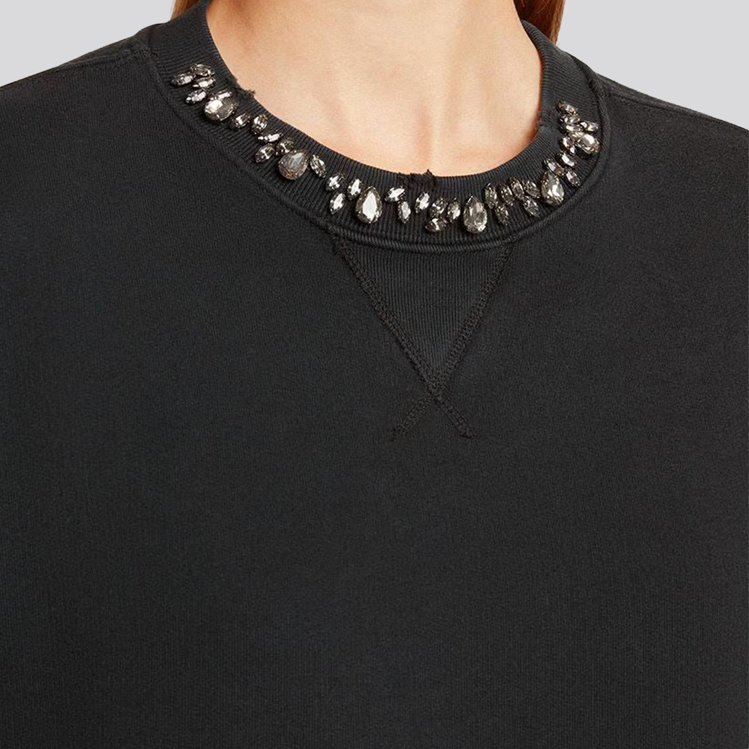 Buzo Negro Golden Goose Cropped