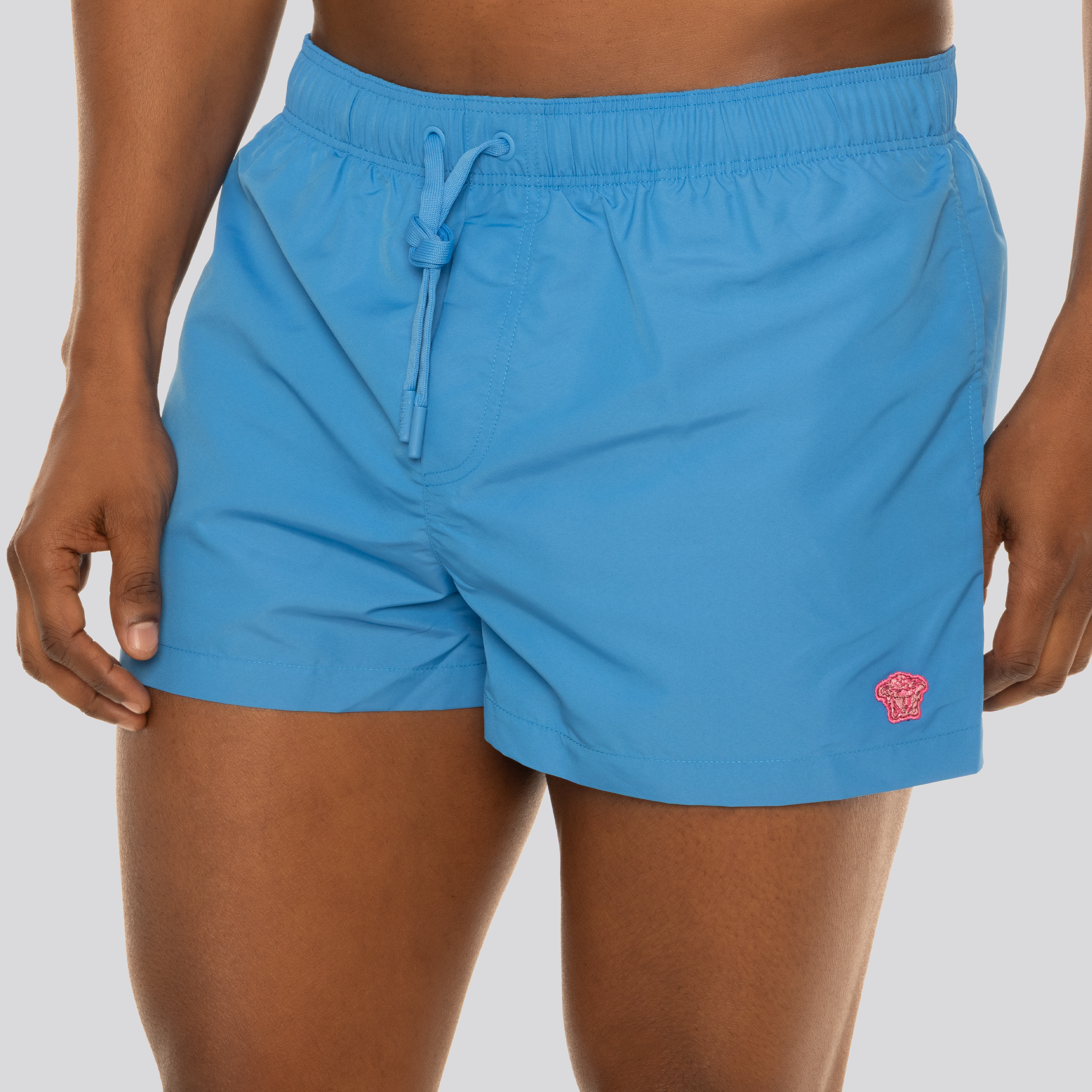Pantaloneta Azul Versace Medusa