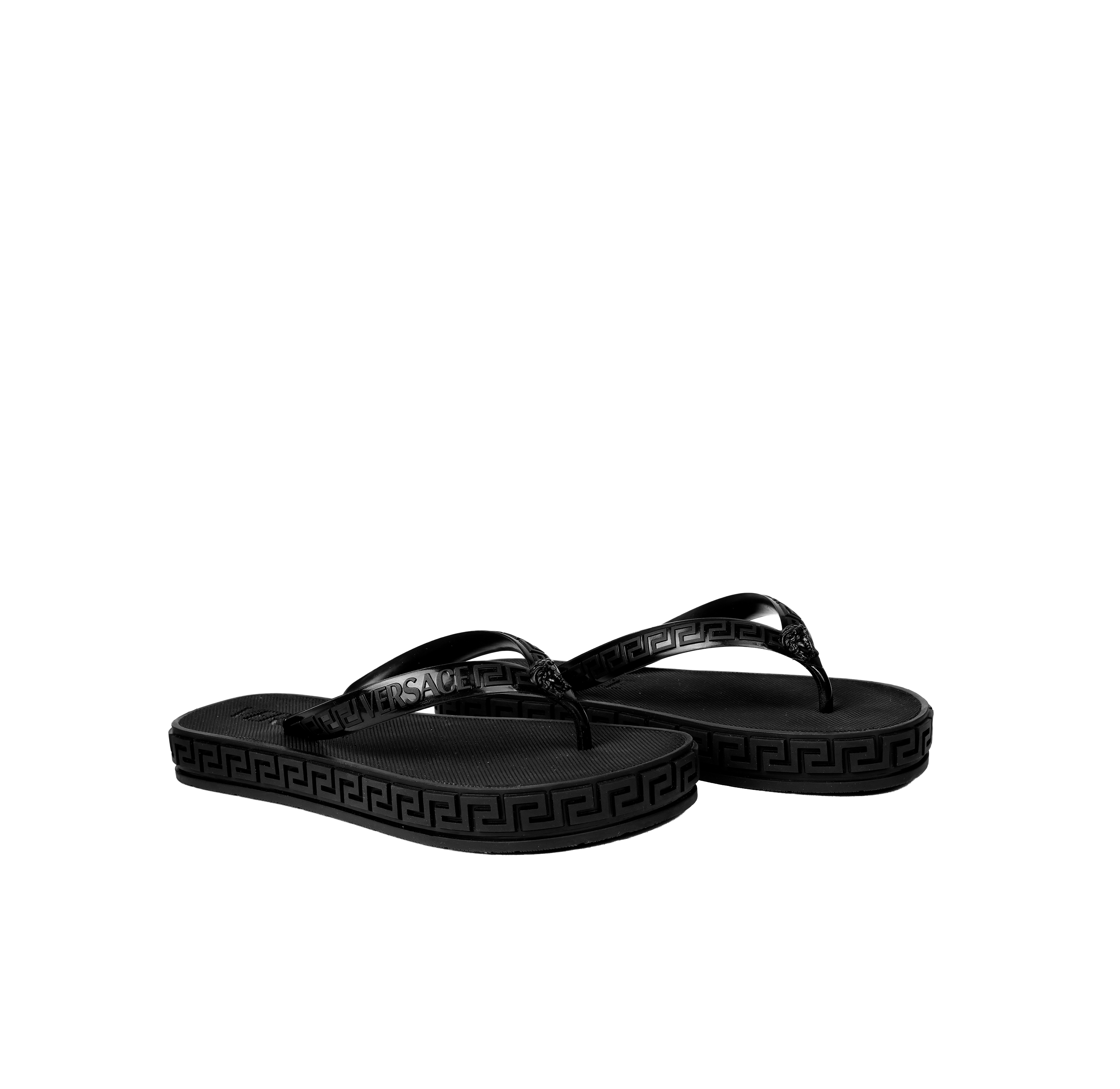 Sandalias Rosadas Versace Rubber Thong