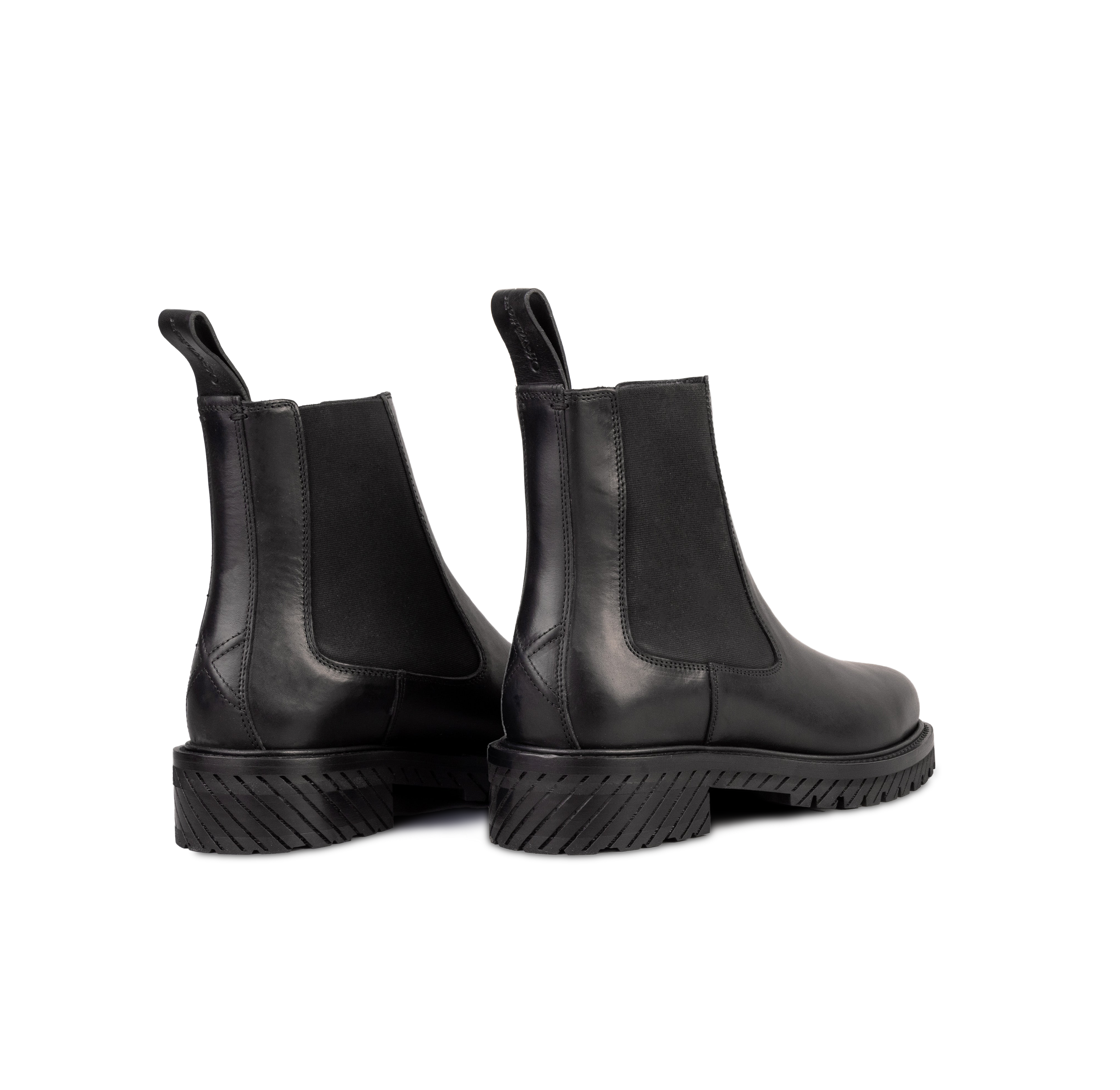 Botas Negras Off-White Combat Chelsea