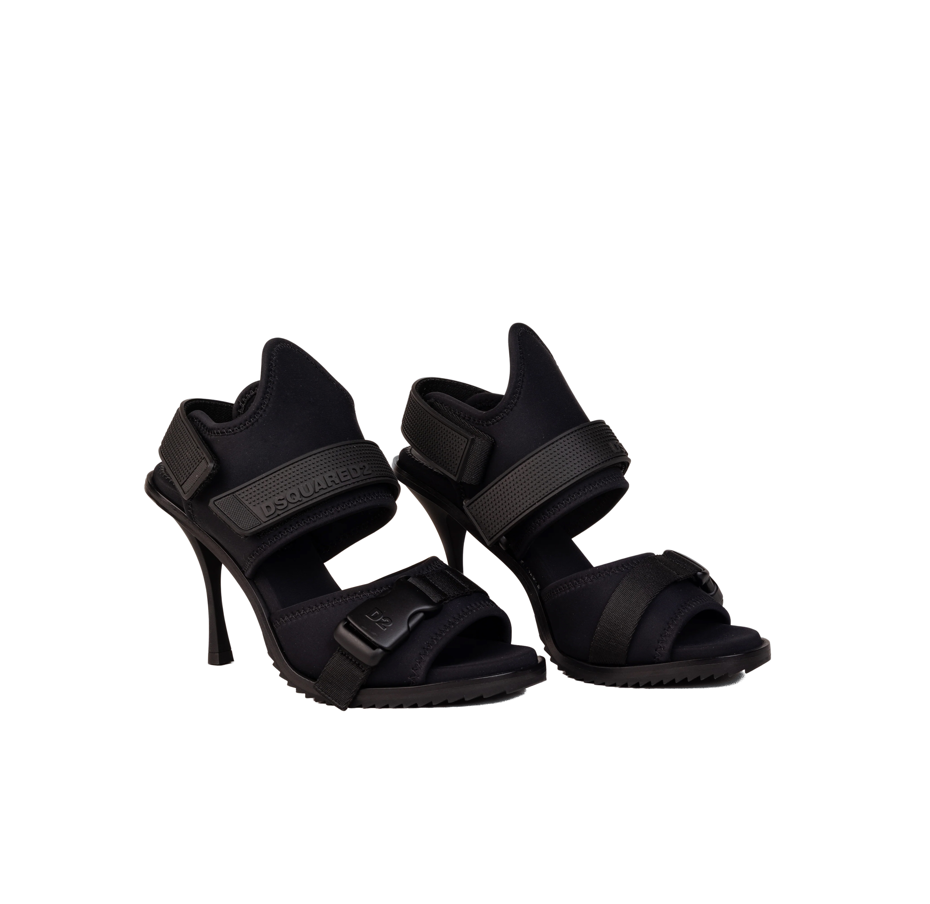 Tacones Negros Black Dsquared2 Logo