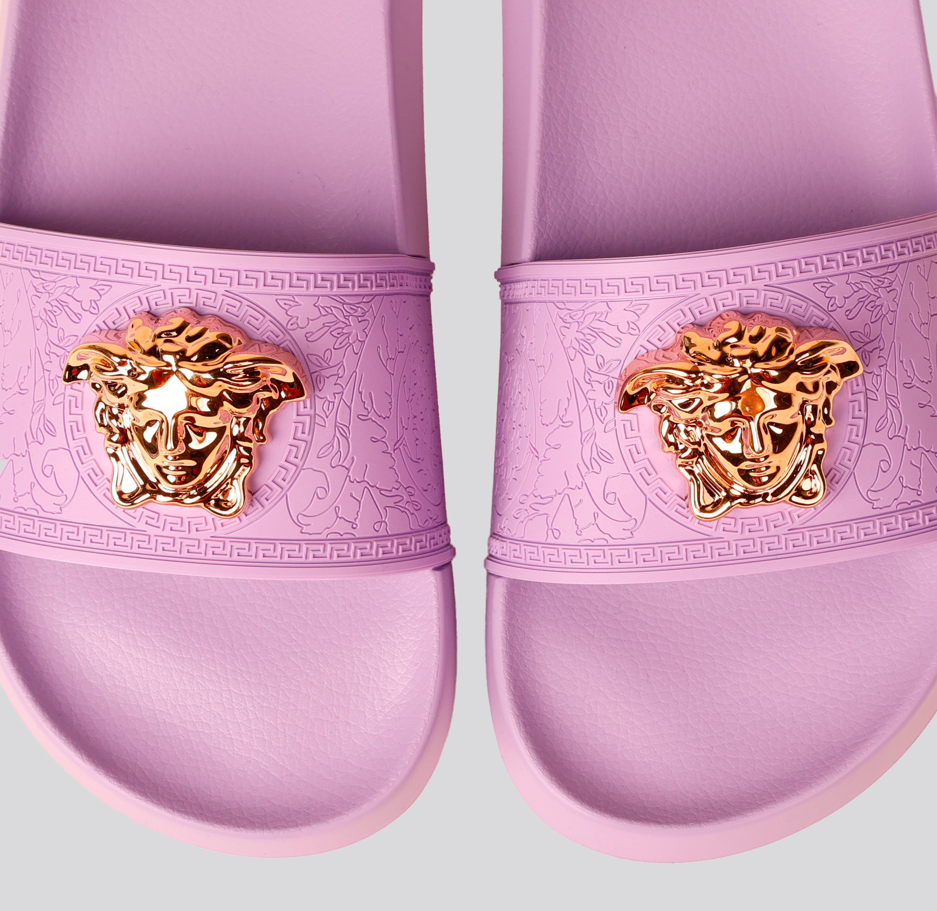 Sandalias Lila Versace Gold Medusa