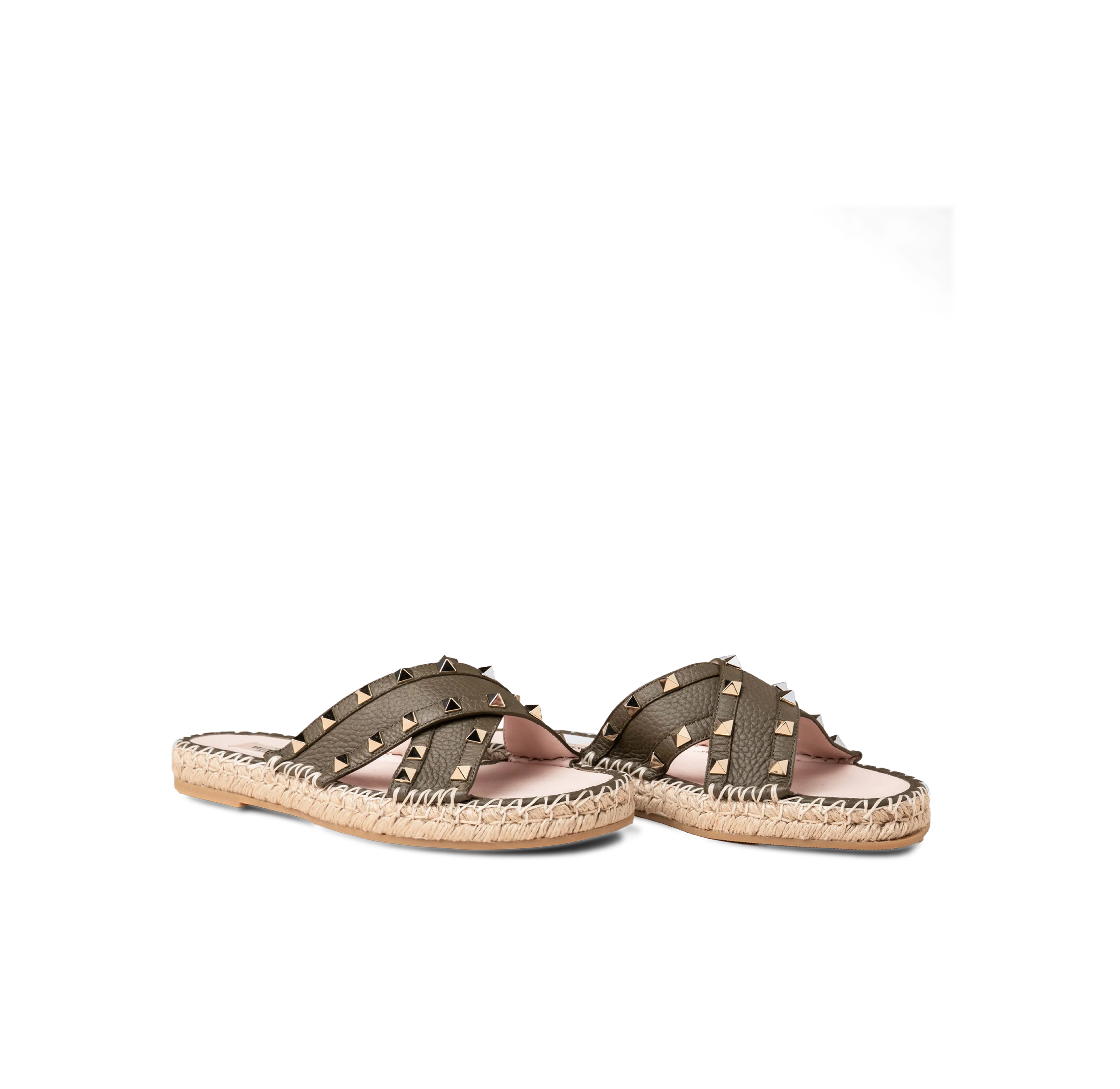 Sandalias Verde Militar Valentino Alpargatas