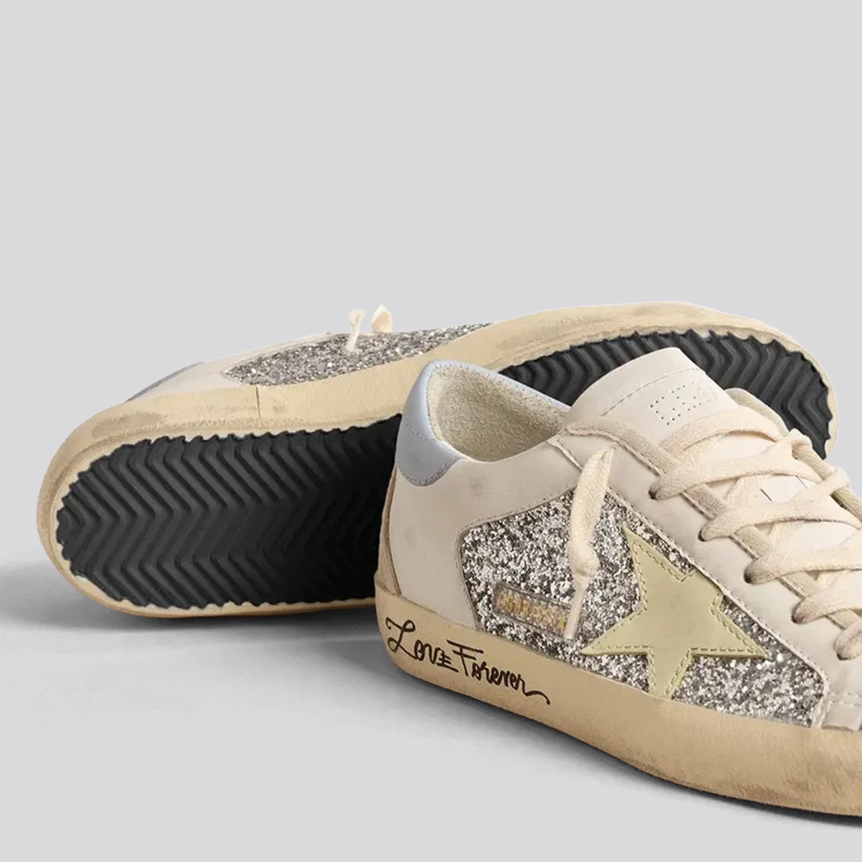 Sneakers Blancos Golden Goose Super-Star Glitter Bio