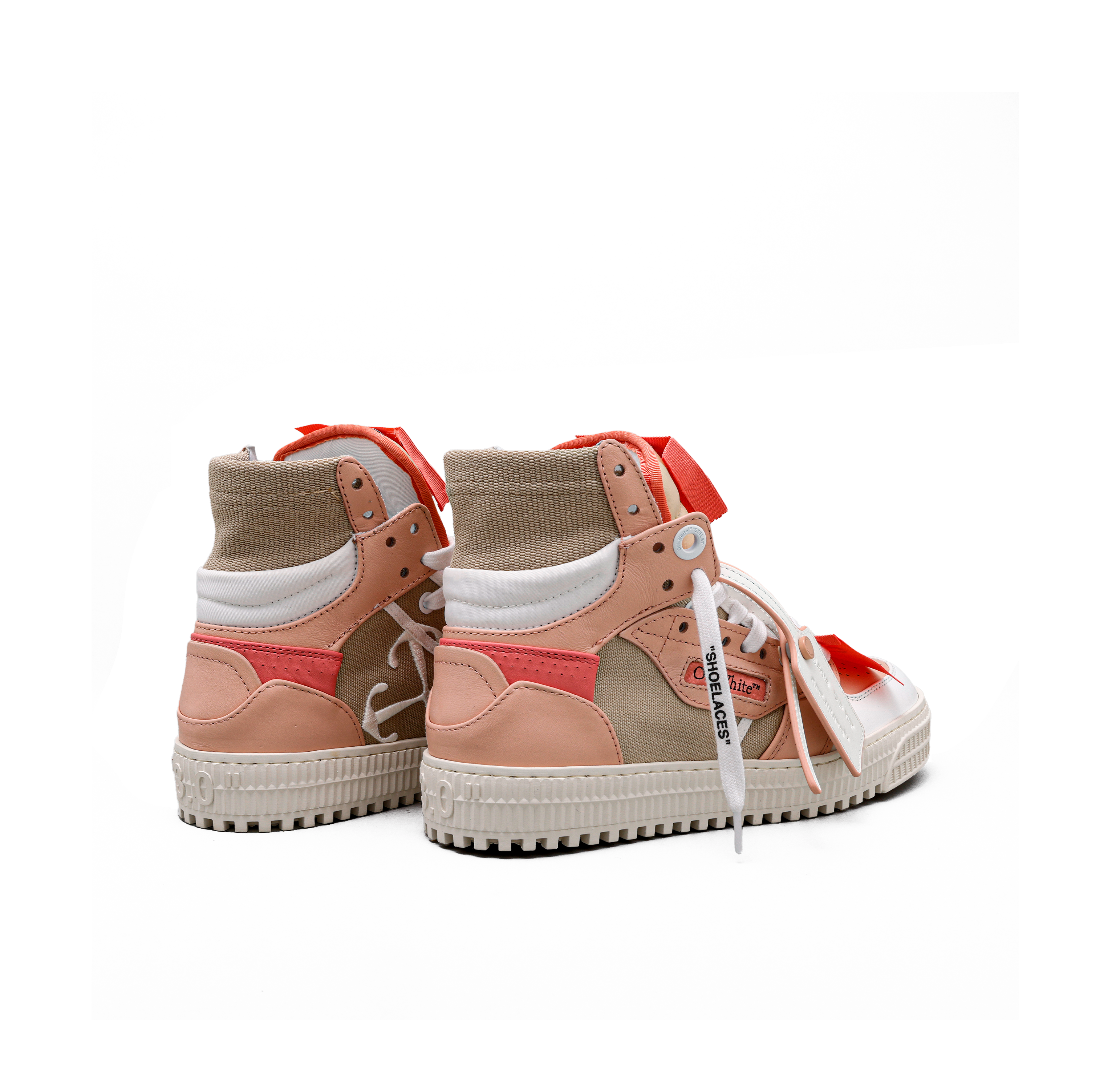 Sneakers Blancos Off-White High Top Rosa Off Court 3.0