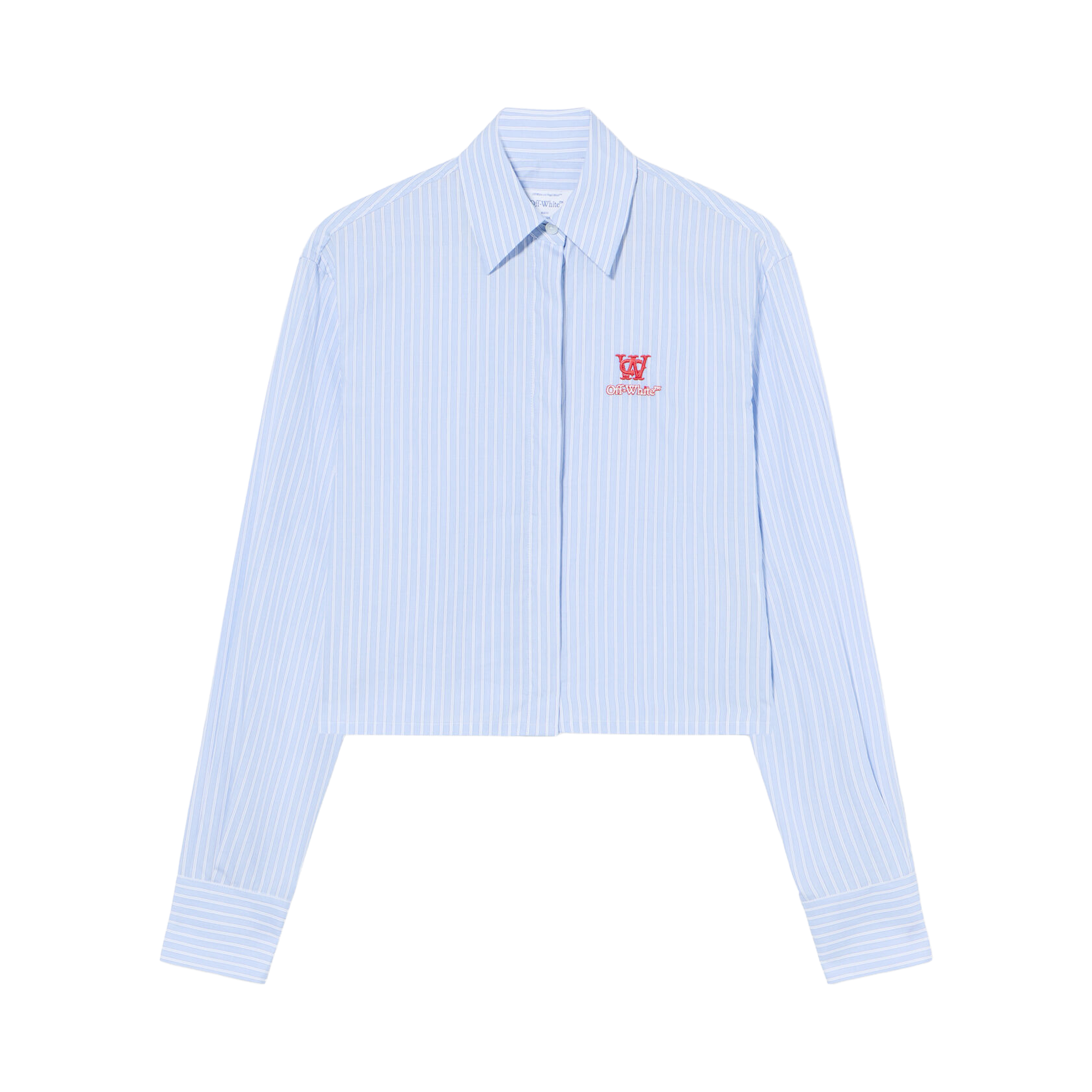 Camisa Celeste Off-White Poplin