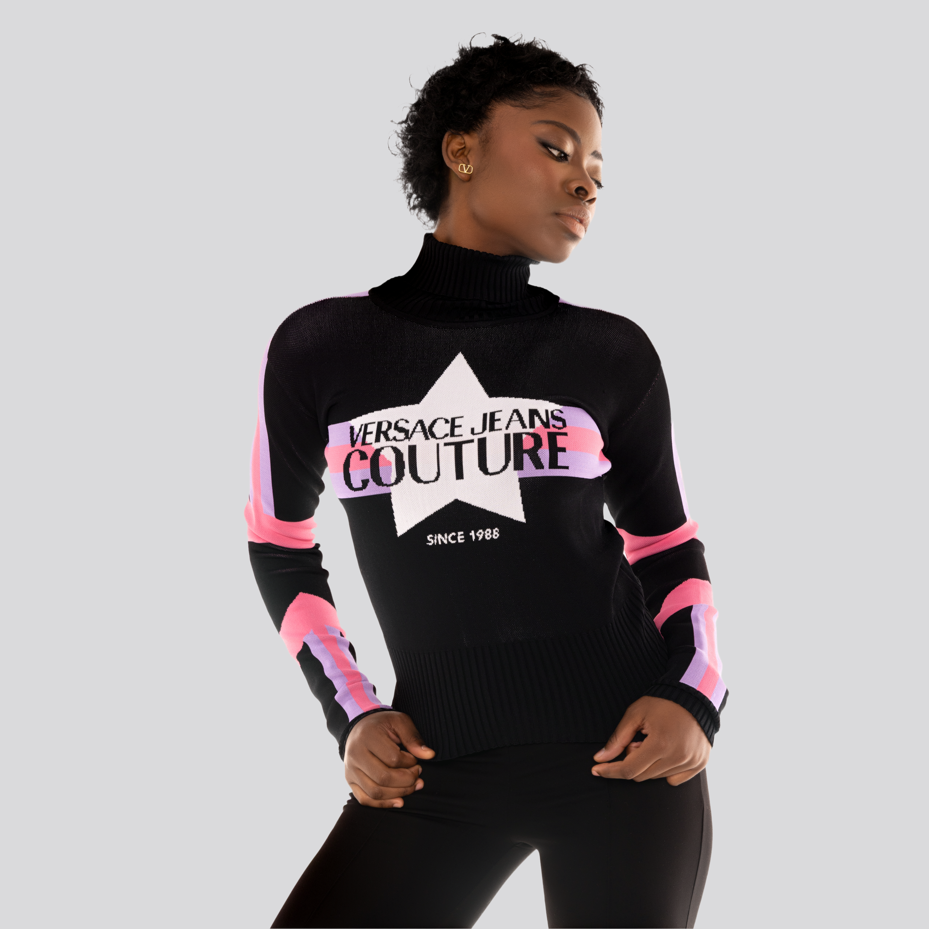 Buzo Negro Versace Jeans Couture Star