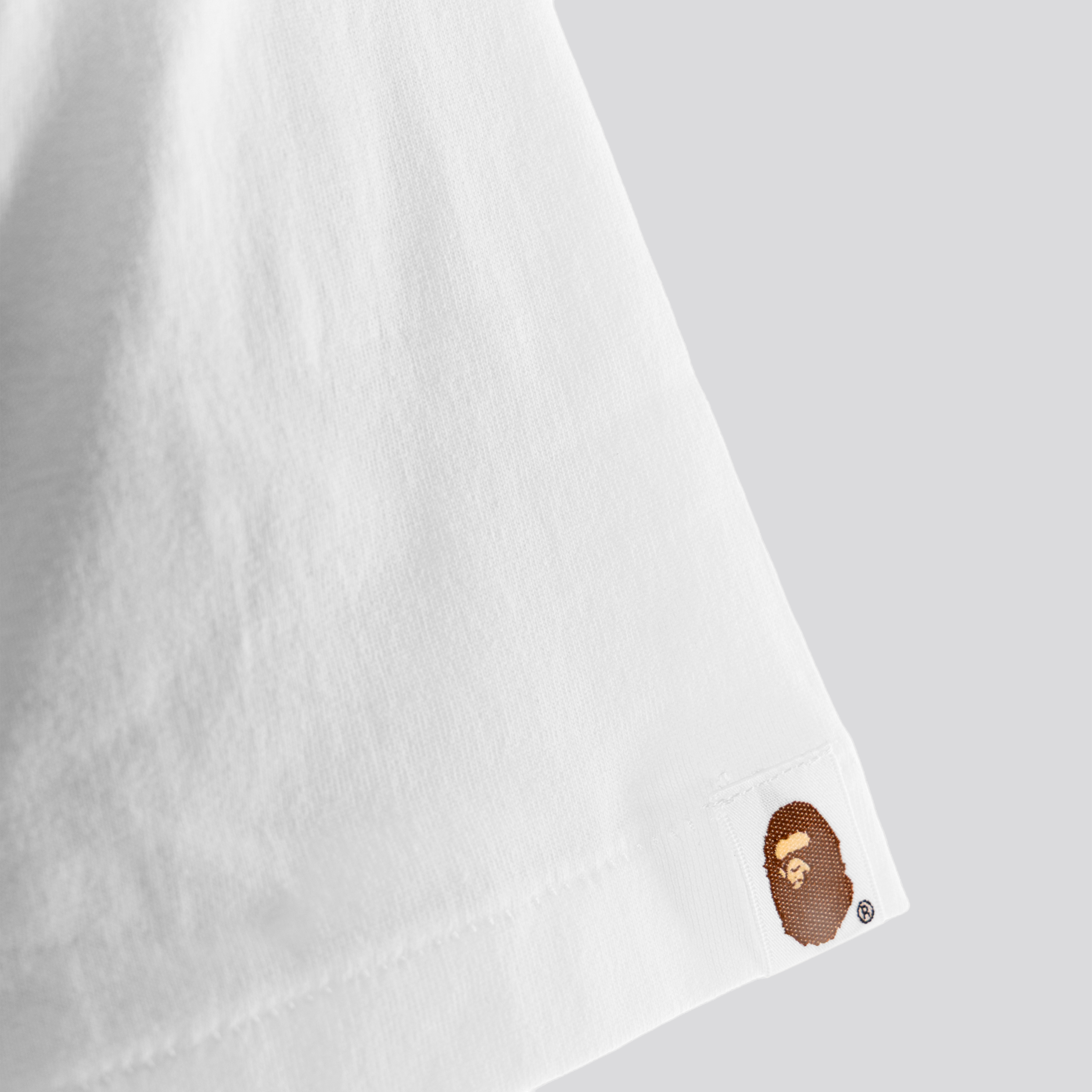 Camiseta Blanca Bape Abc Camo Big Ape Hea