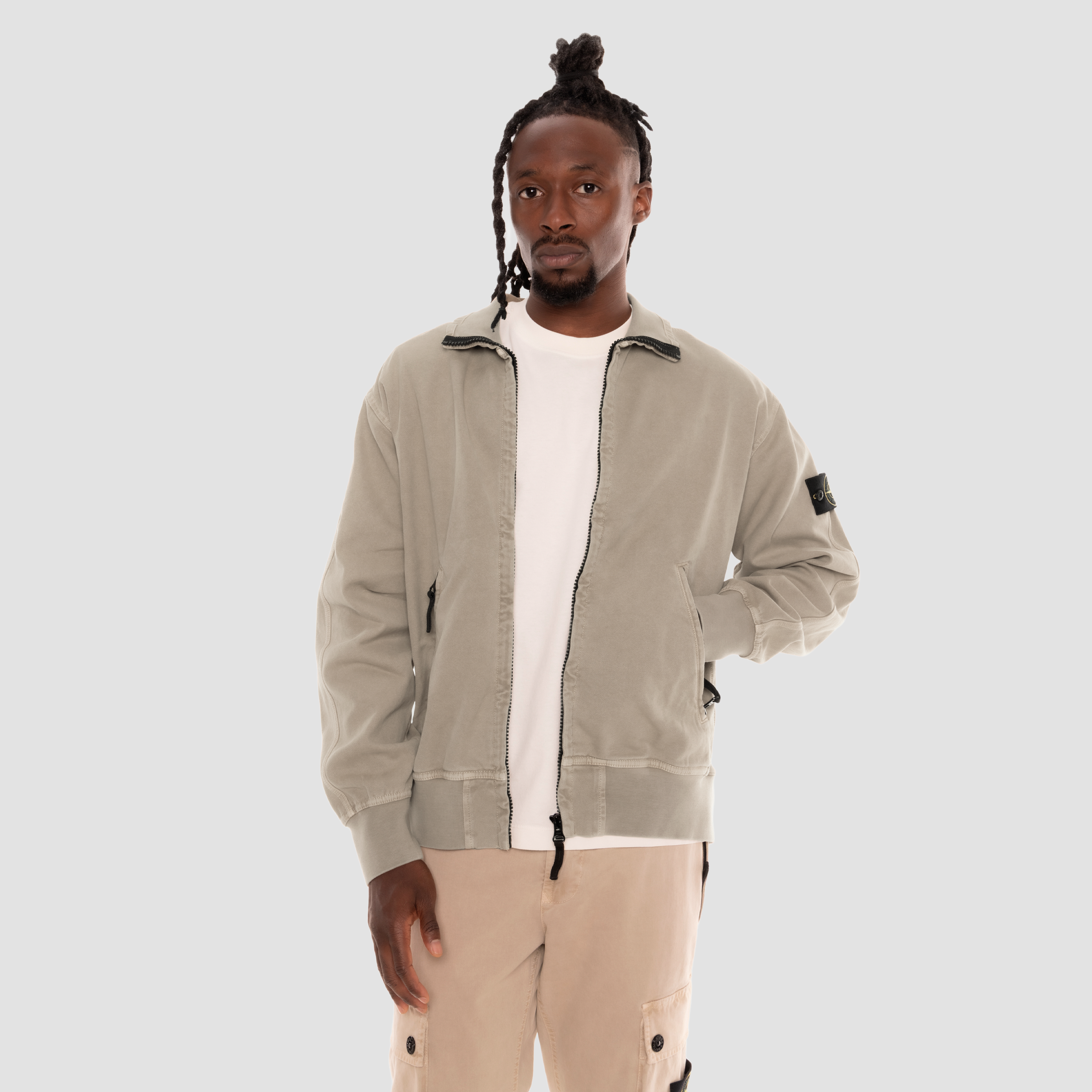 Chaqueta Beige Stone Island Tag