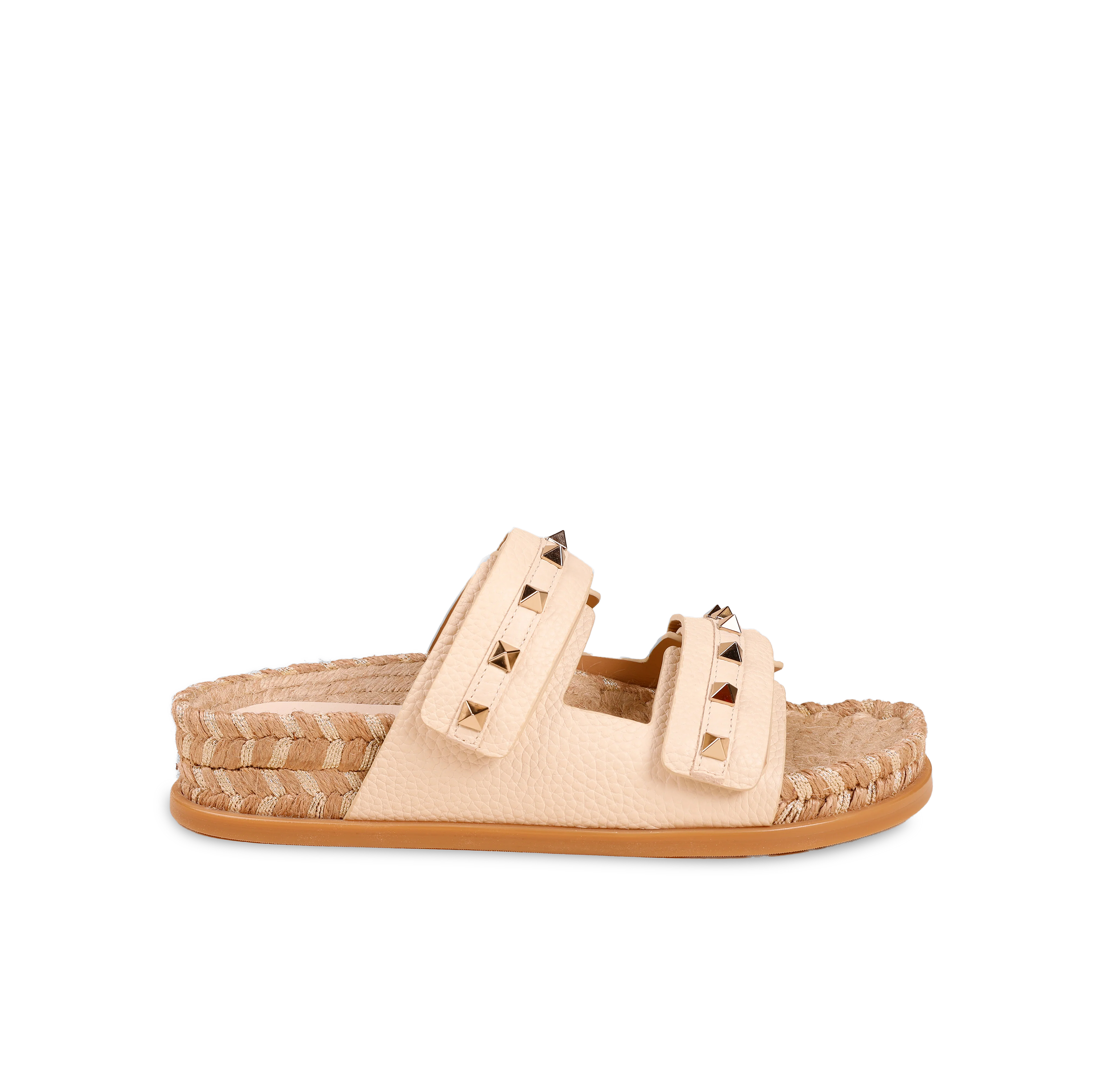 Sandalias Marfil Claro Valentino Rockstud Double