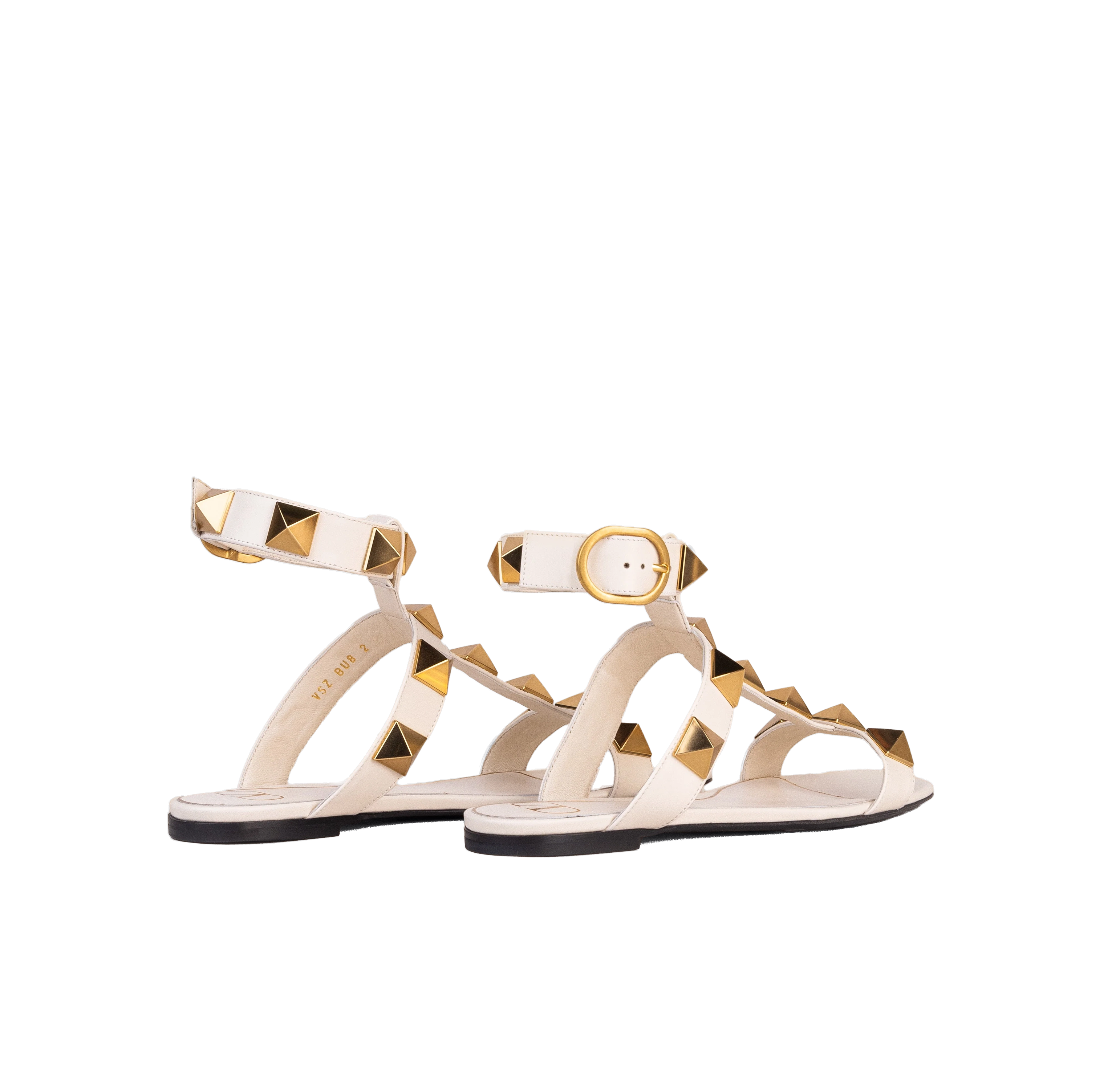 Sandalias Blancas Valentino Antique Brass