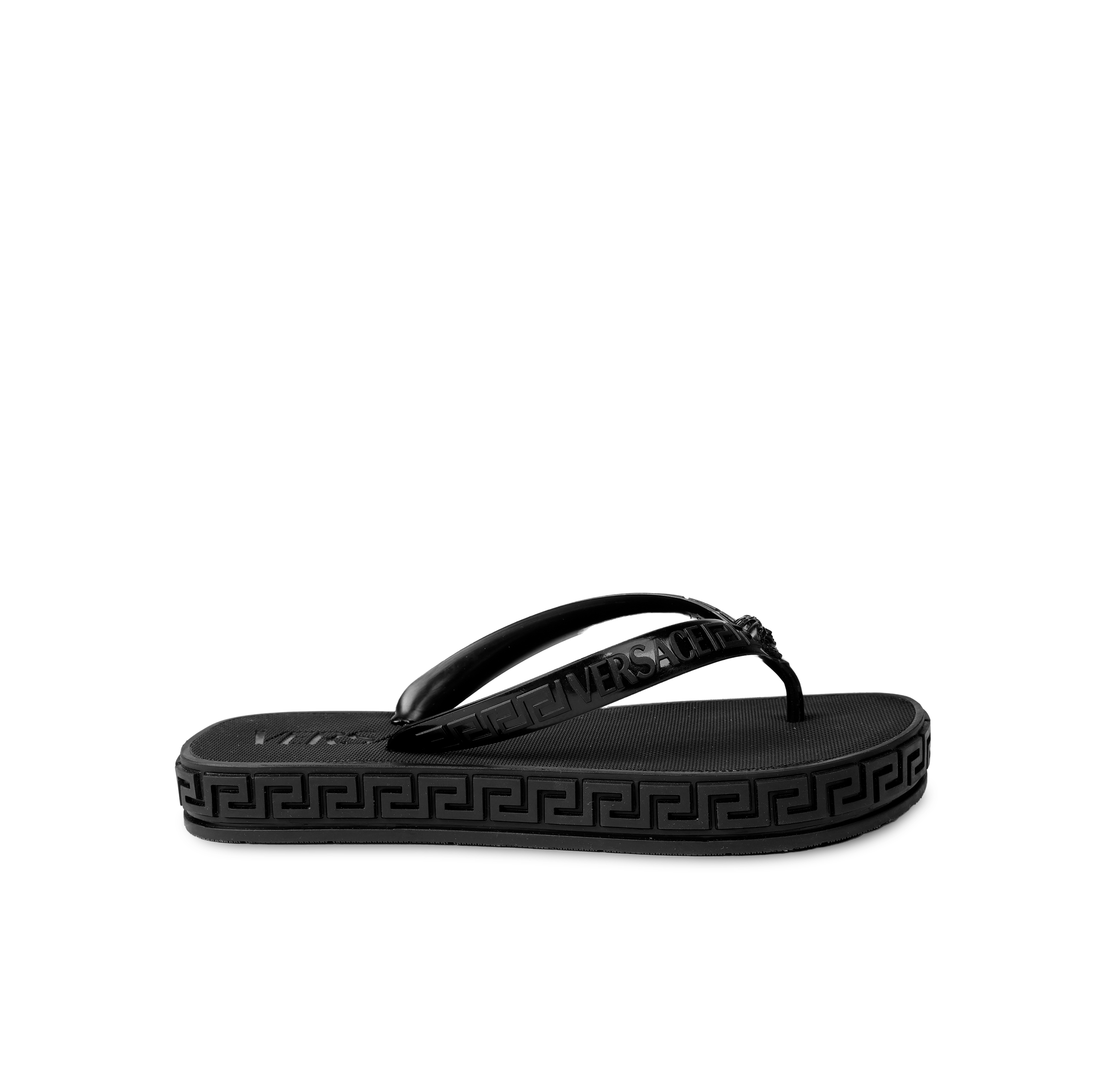 Sandalias Rosadas Versace Rubber Thong
