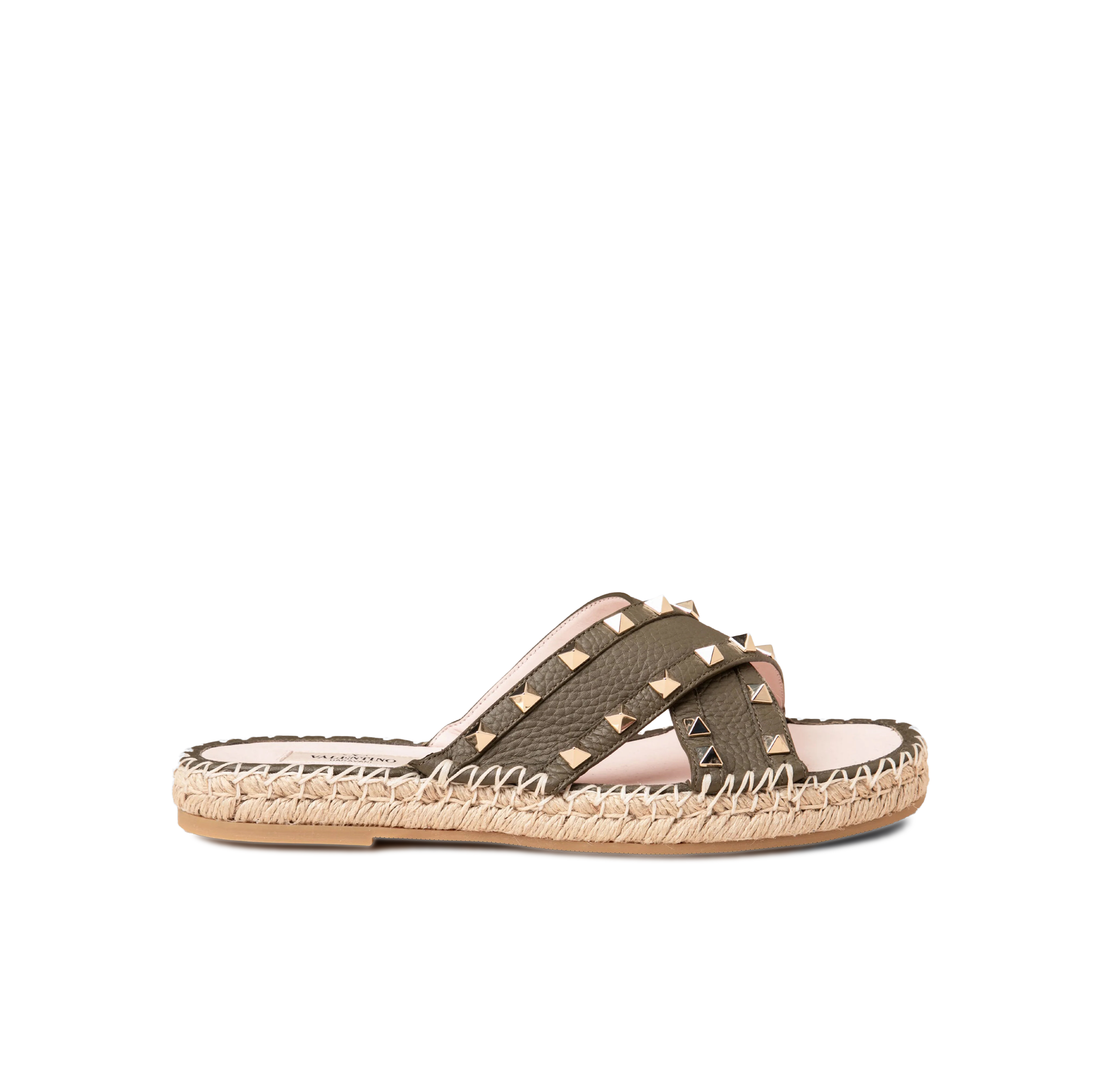 Sandalias Verde Militar Valentino Alpargatas