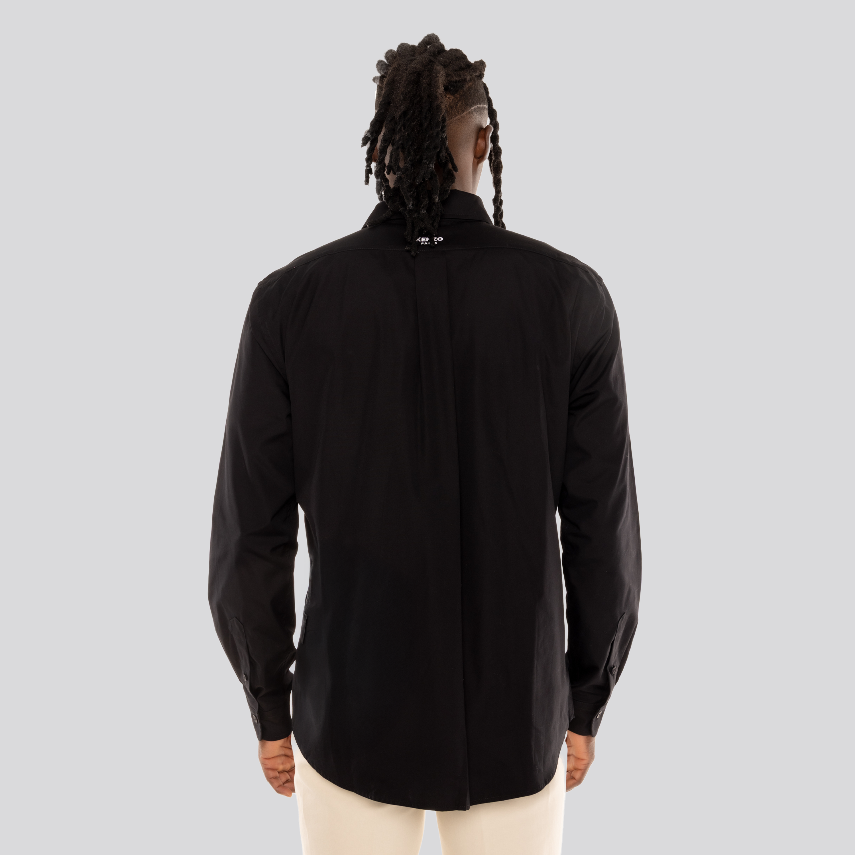 Camisa Negra Kenzo Flower Pop